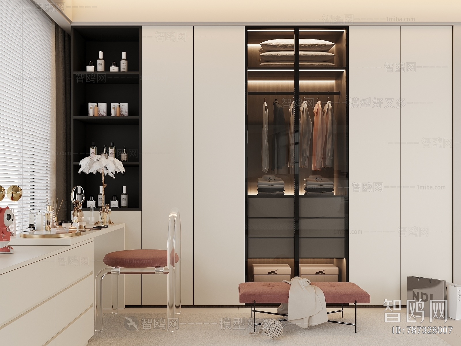 Modern Clothes Storage Area