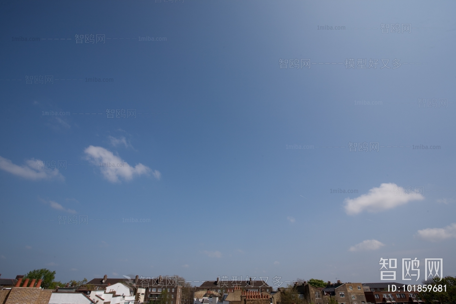 蓝天白云天空外景