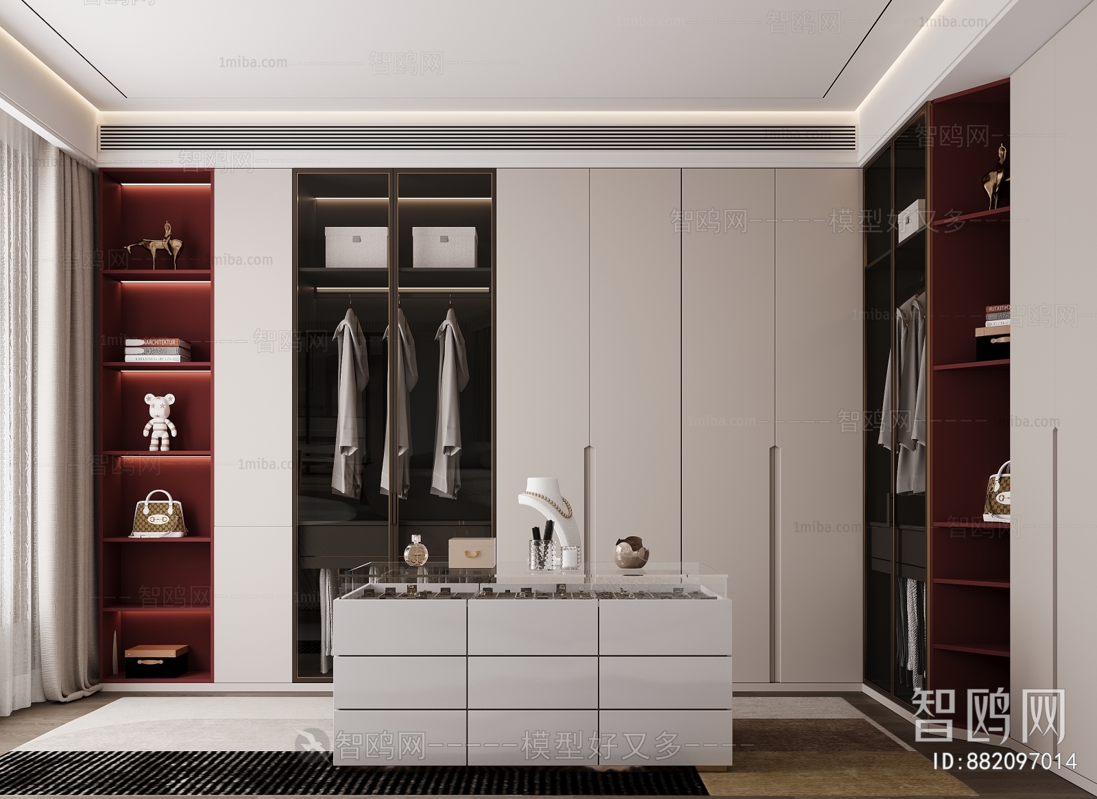 Modern Clothes Storage Area