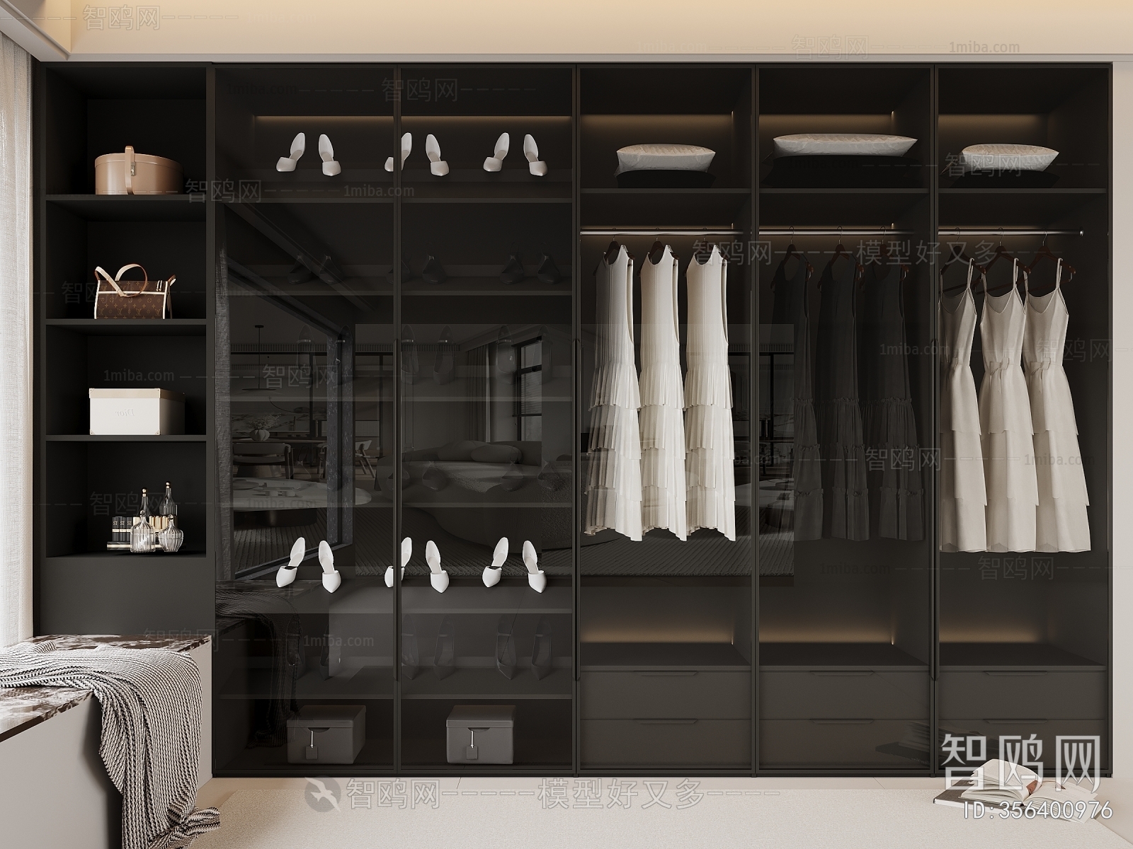 Modern Clothes Storage Area