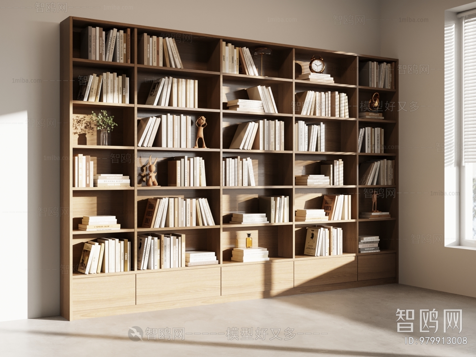 Modern Wabi-sabi Style Bookcase