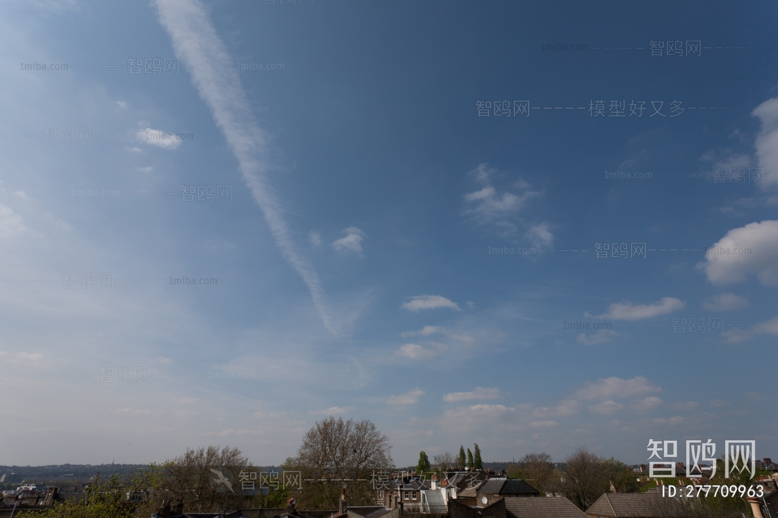 蓝天白云天空外景