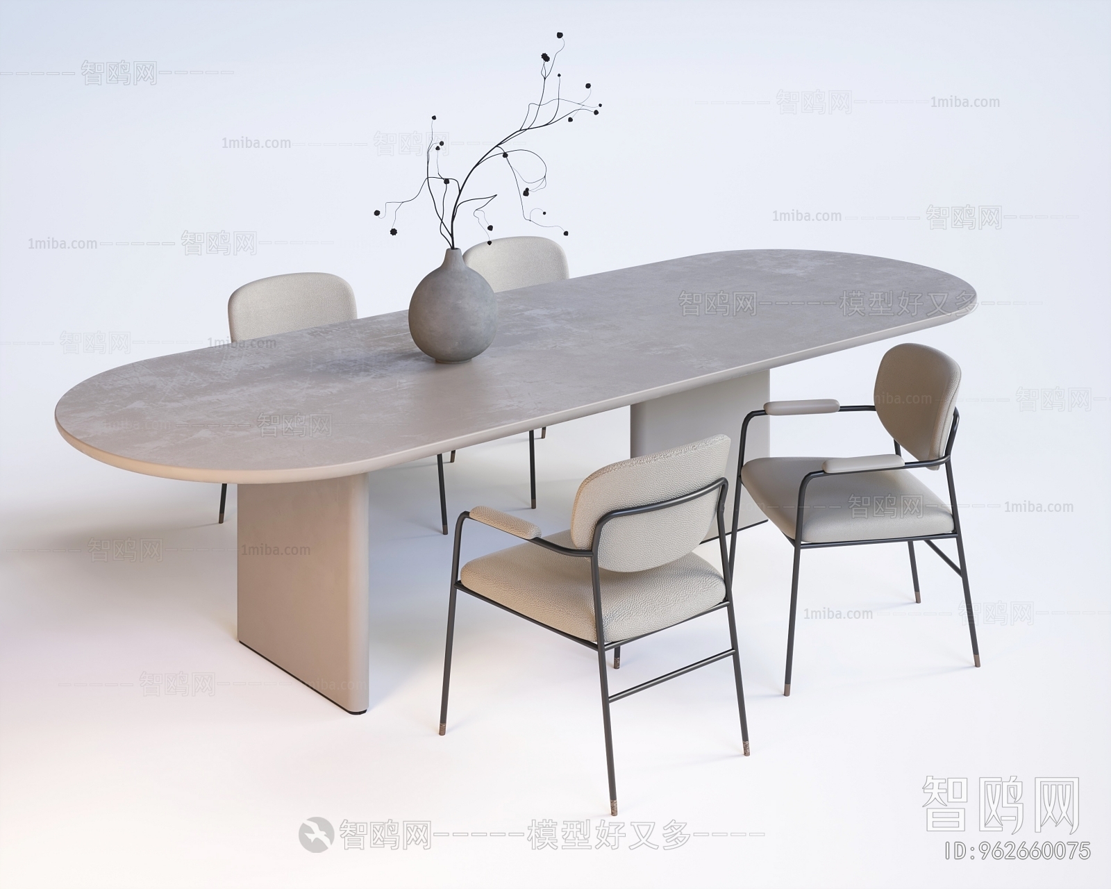 Wabi-sabi Style Dining Table And Chairs