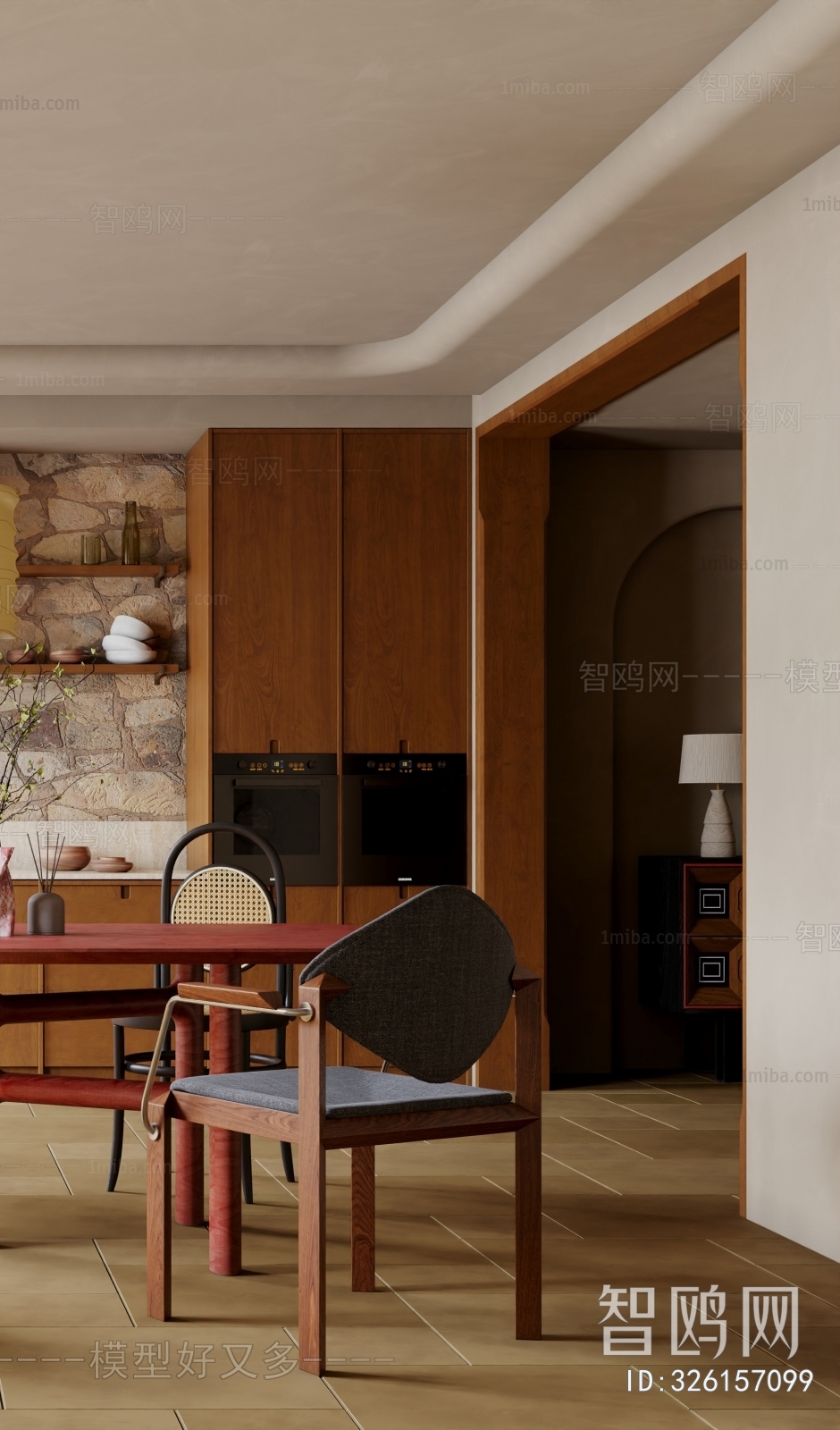 Wabi-sabi Style Dining Room