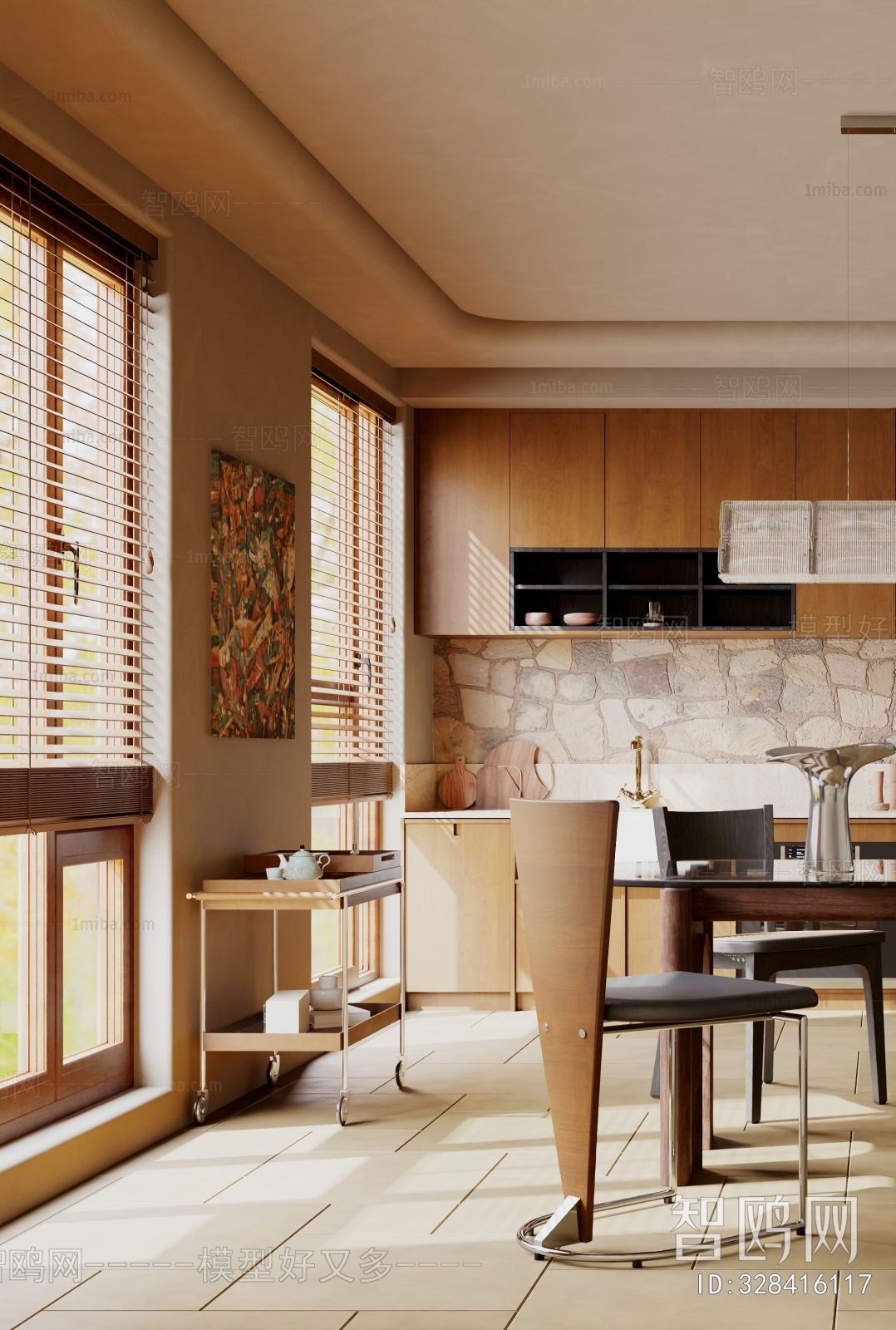 Wabi-sabi Style Dining Room