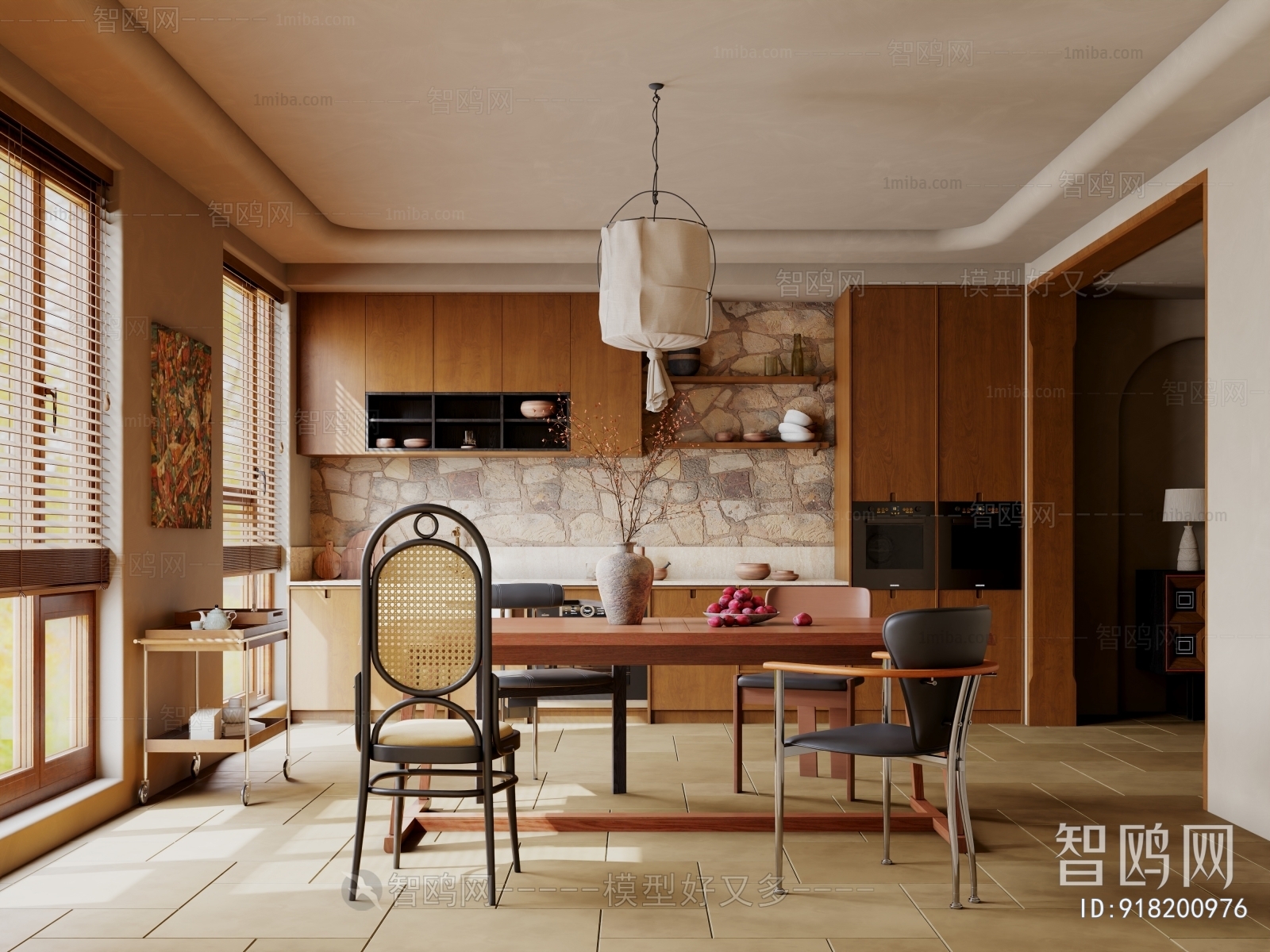 Wabi-sabi Style Dining Room