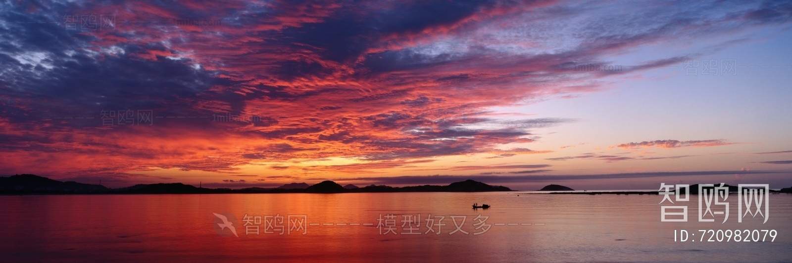 黄昏夕阳落日时分天空外景