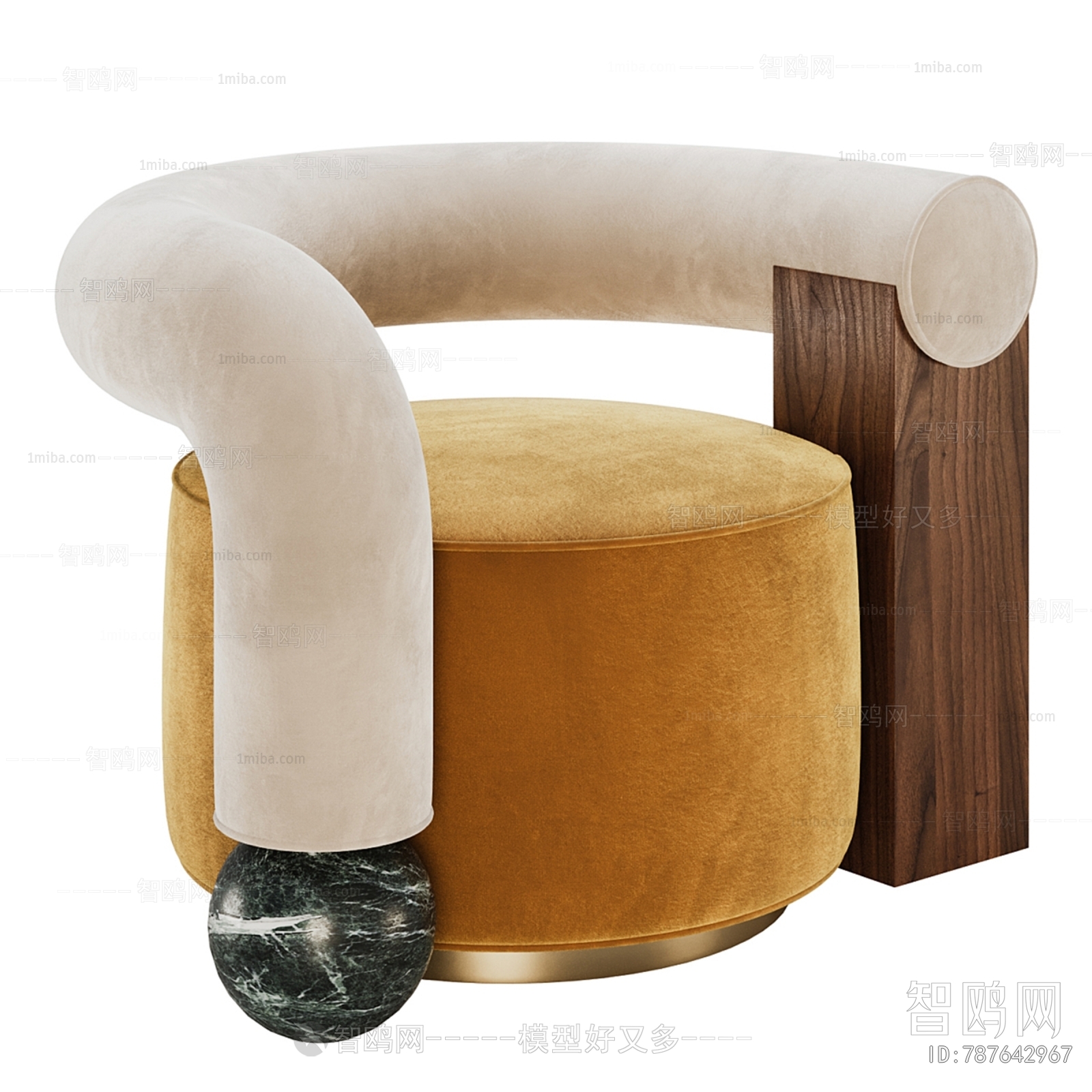 现代创意休闲椅3D模型下载