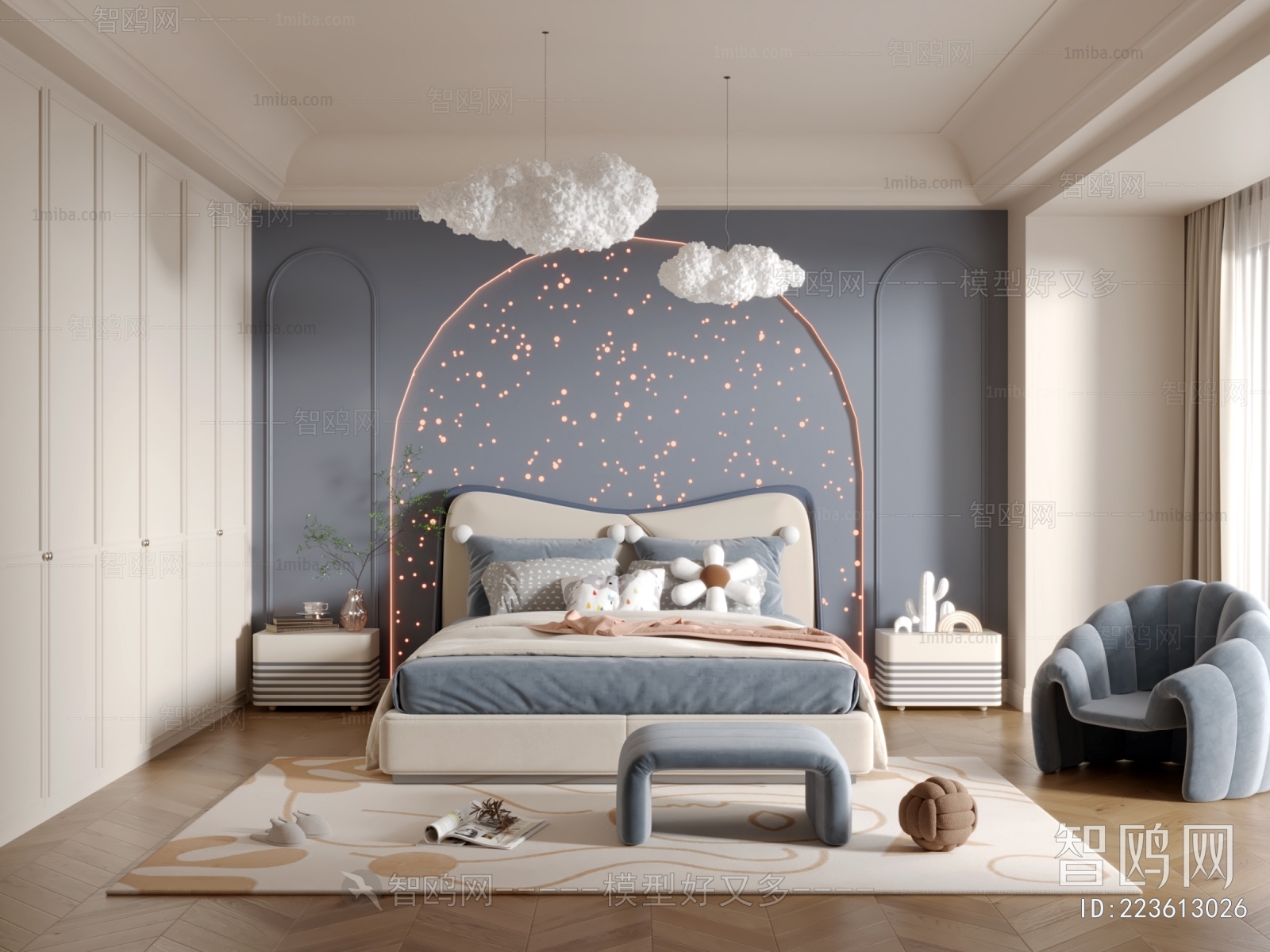 Modern French Style Children's Room