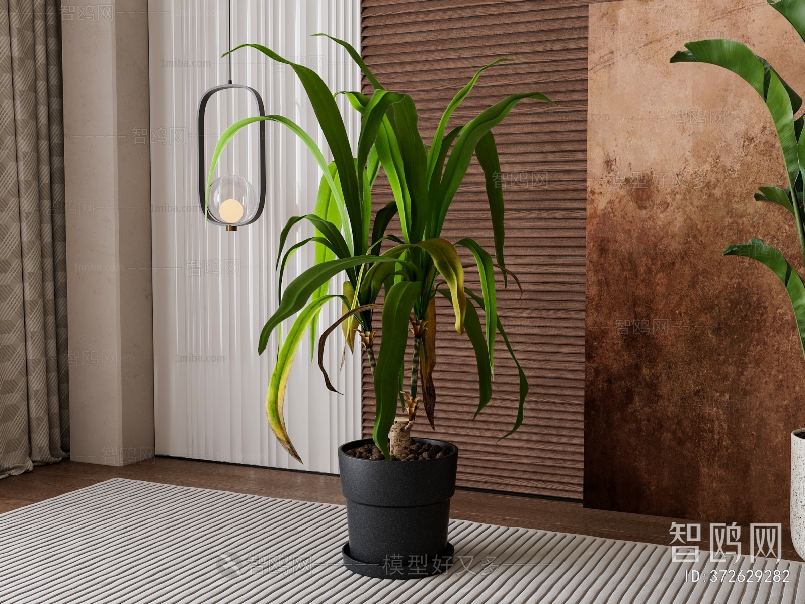 Modern Ground Green Plant Potted Plants