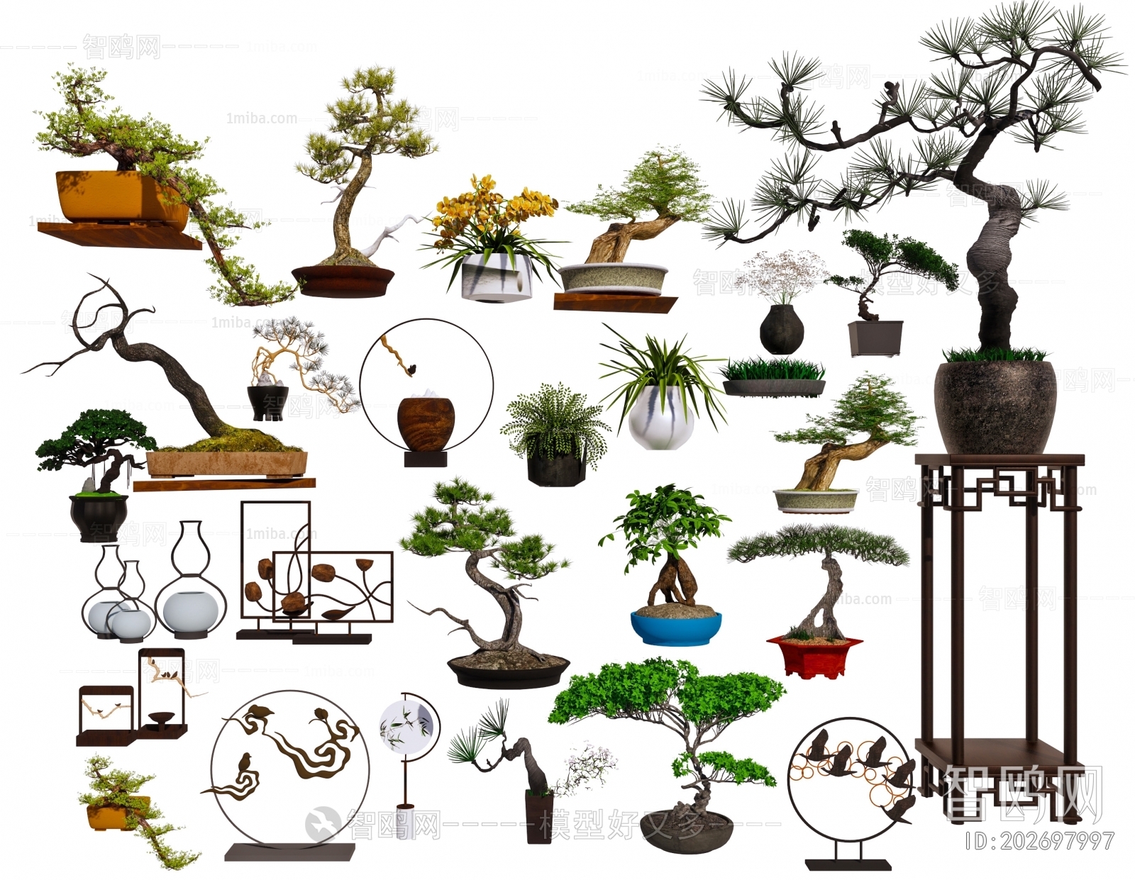 New Chinese Style Bonsai