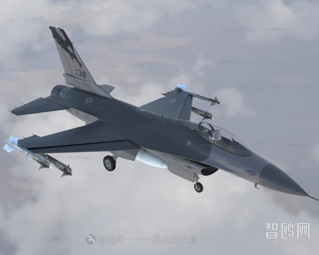 现代F16喷气式多用途战斗机