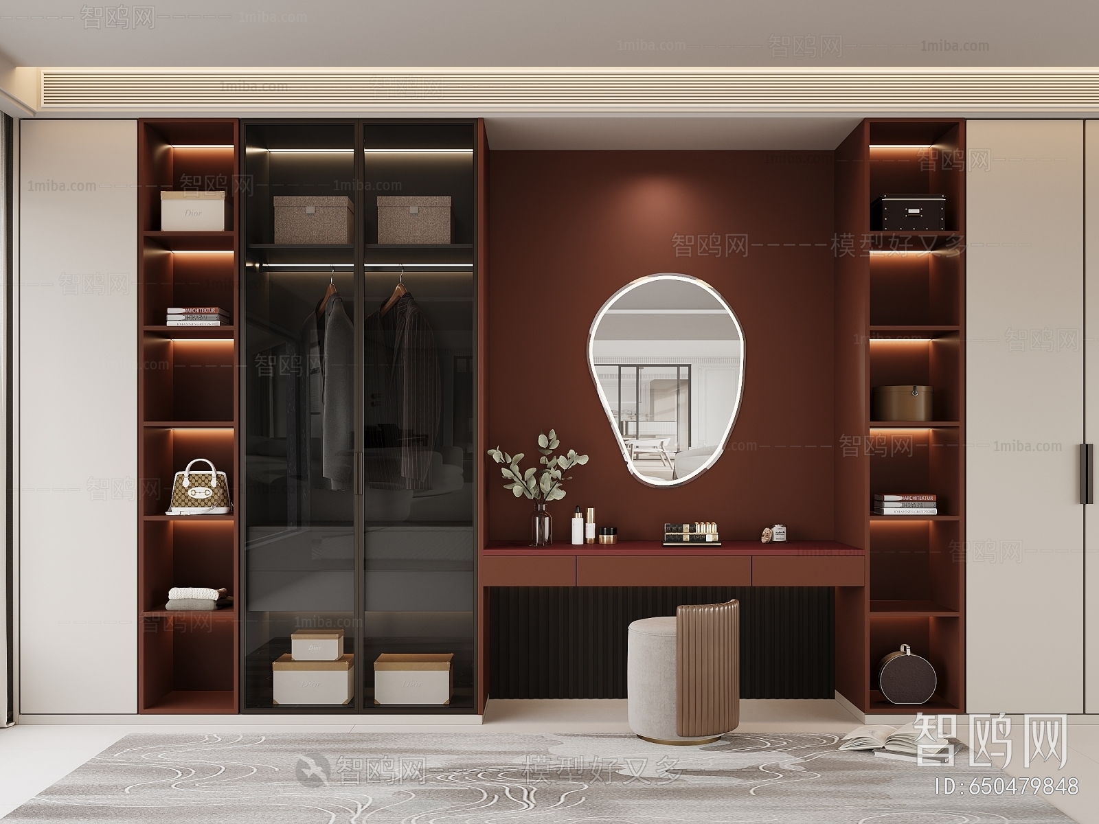 Modern Clothes Storage Area