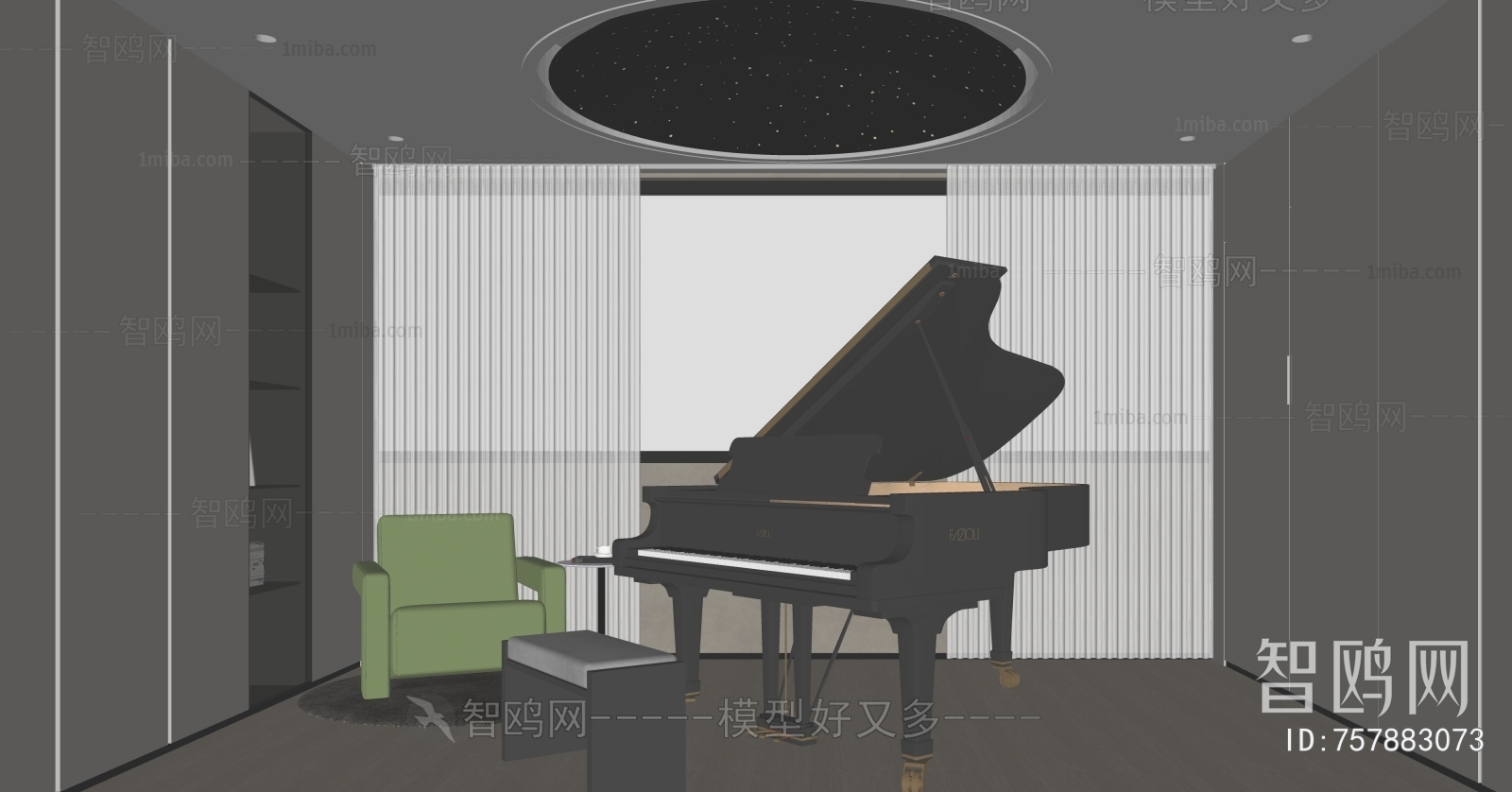 Modern Piano Room