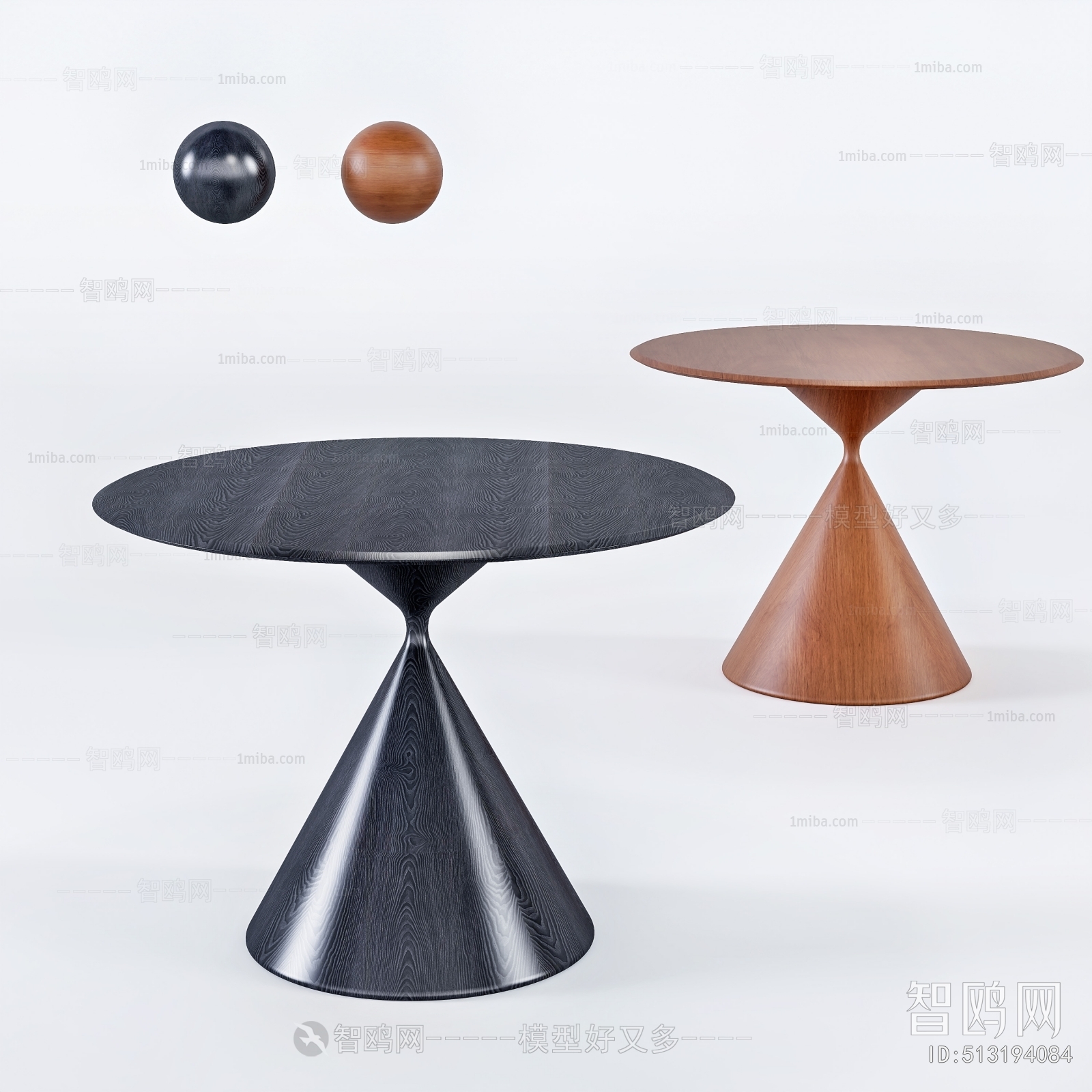 现代圆形餐桌