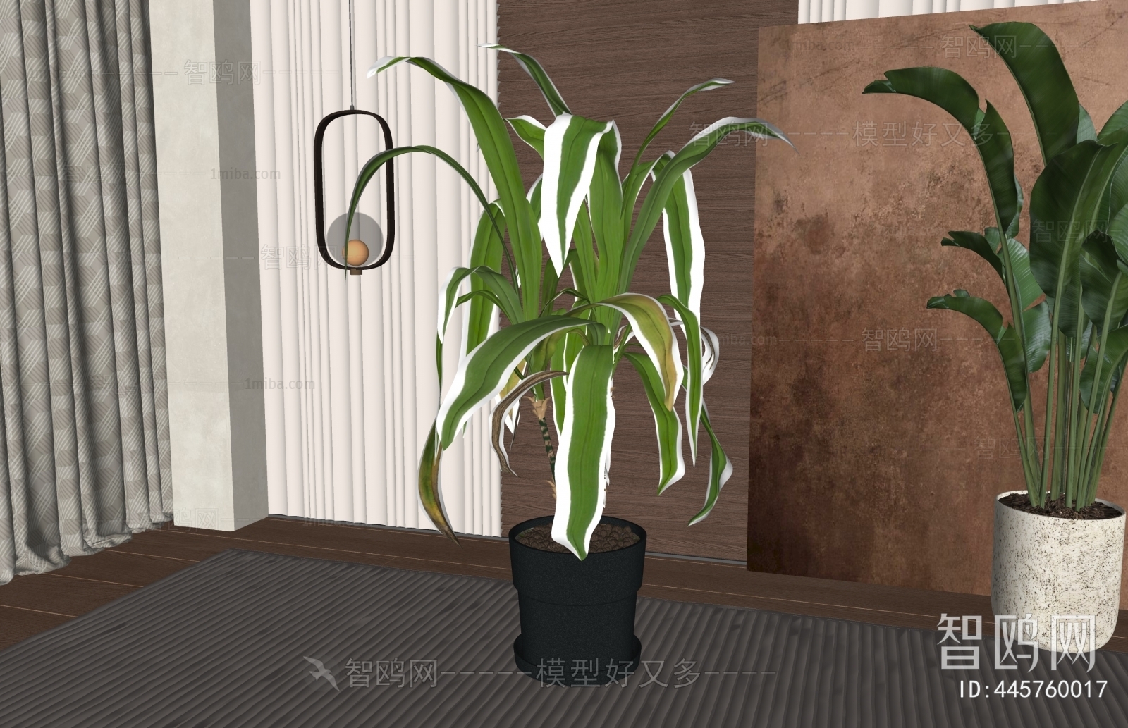 Modern Ground Green Plant Potted Plants