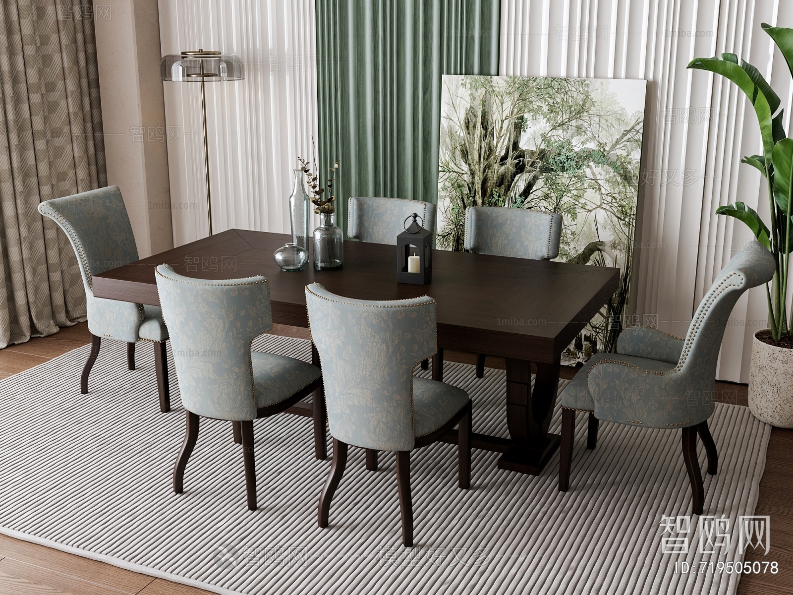 American Style Dining Table And Chairs