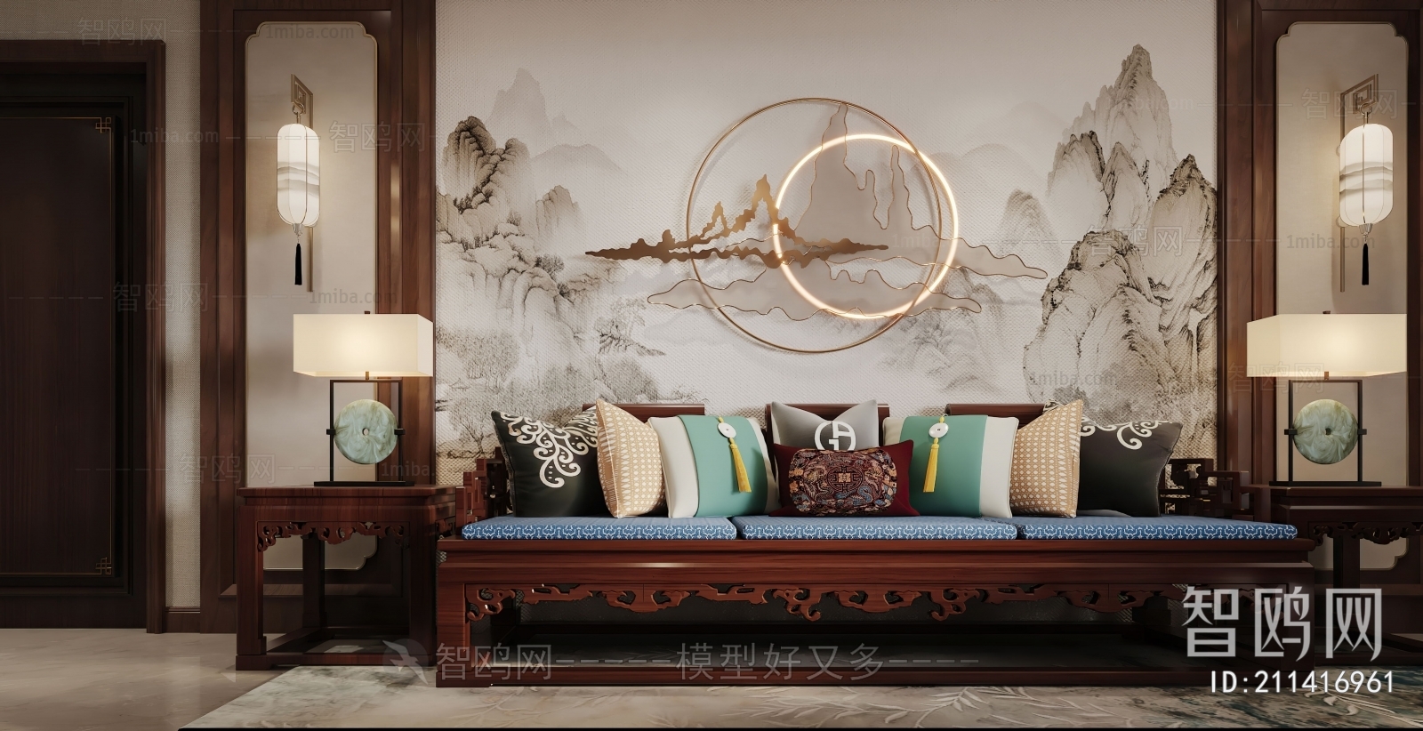 New Chinese Style Chinese Style A Living Room