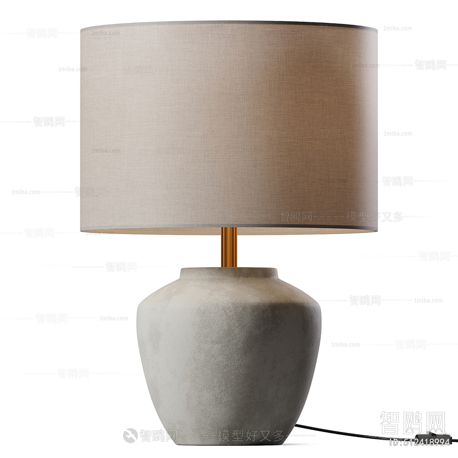 Modern Wabi-sabi Style Table Lamp