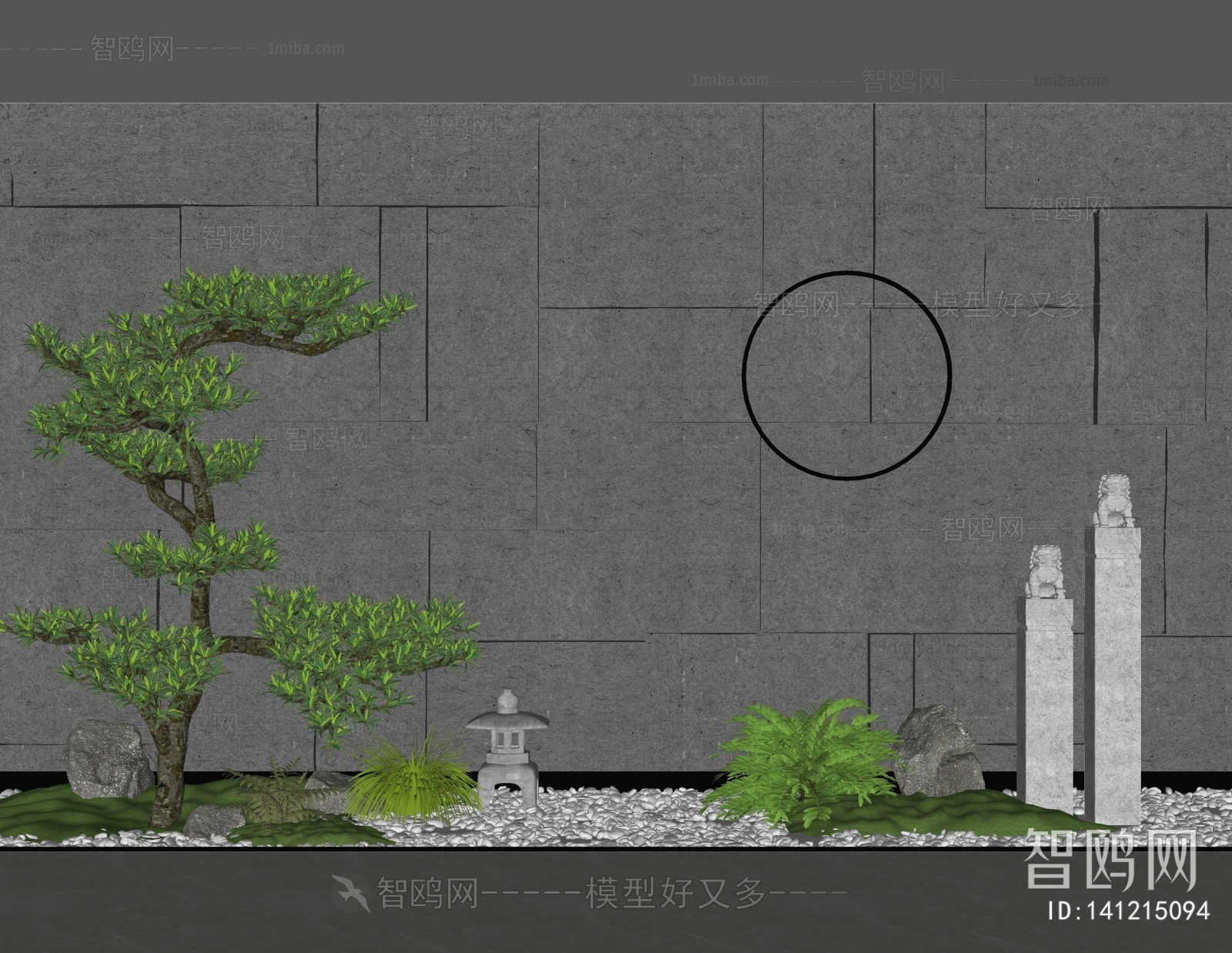 New Chinese Style Landscape Wall