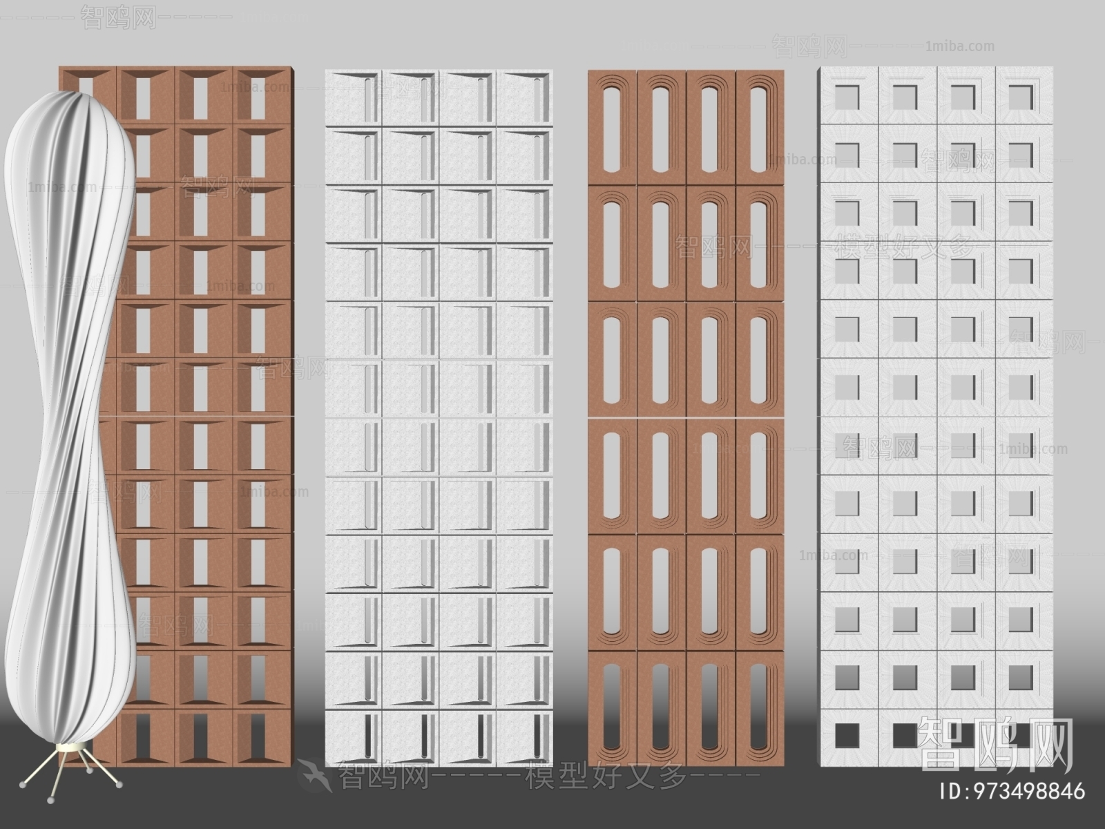 Modern Cement Brick Screen Partition