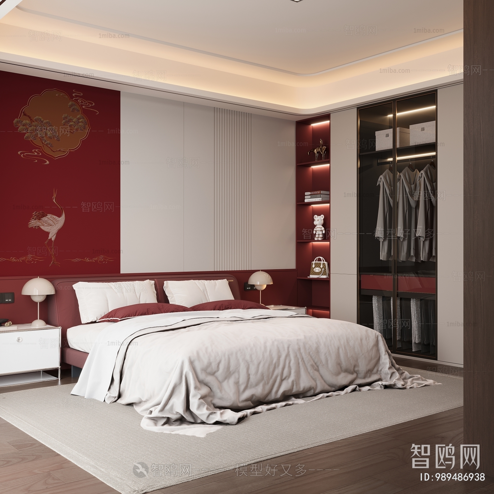 New Chinese Style Bedroom