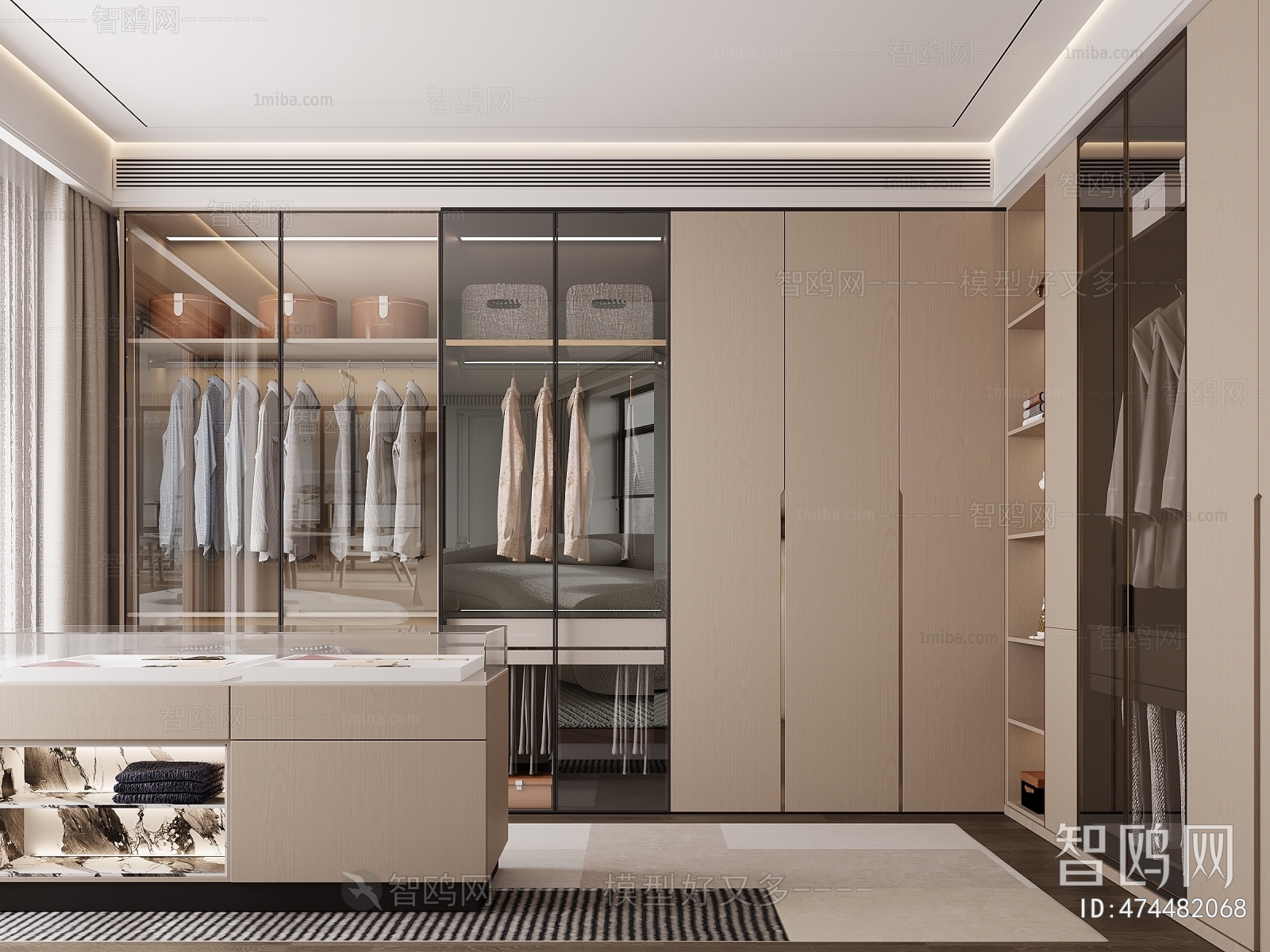 Modern Clothes Storage Area