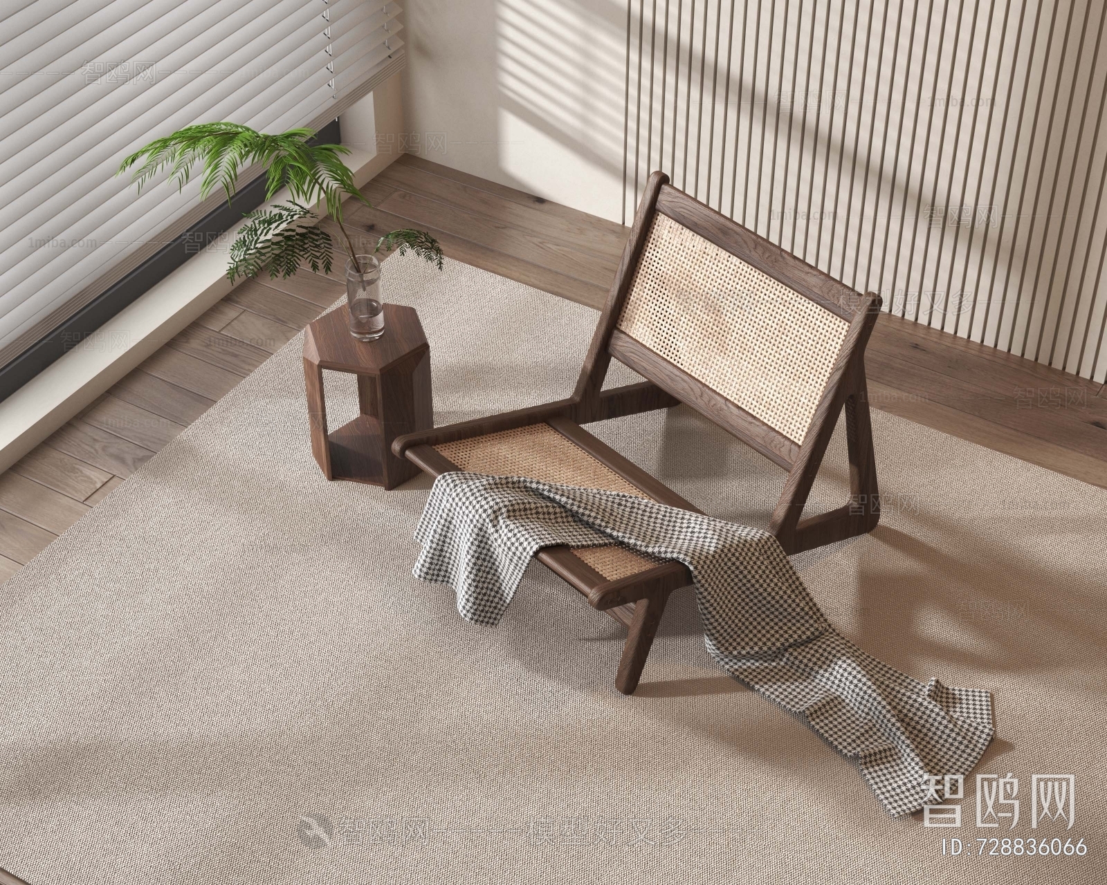 Wabi-sabi Style Lounge Chair