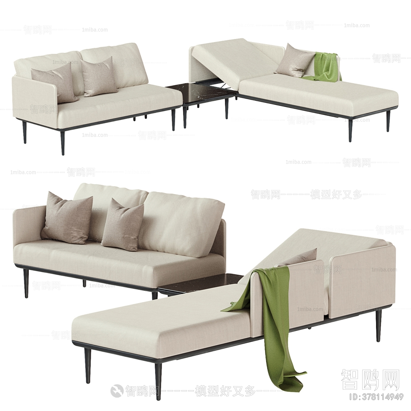 Modern Multi Person Sofa