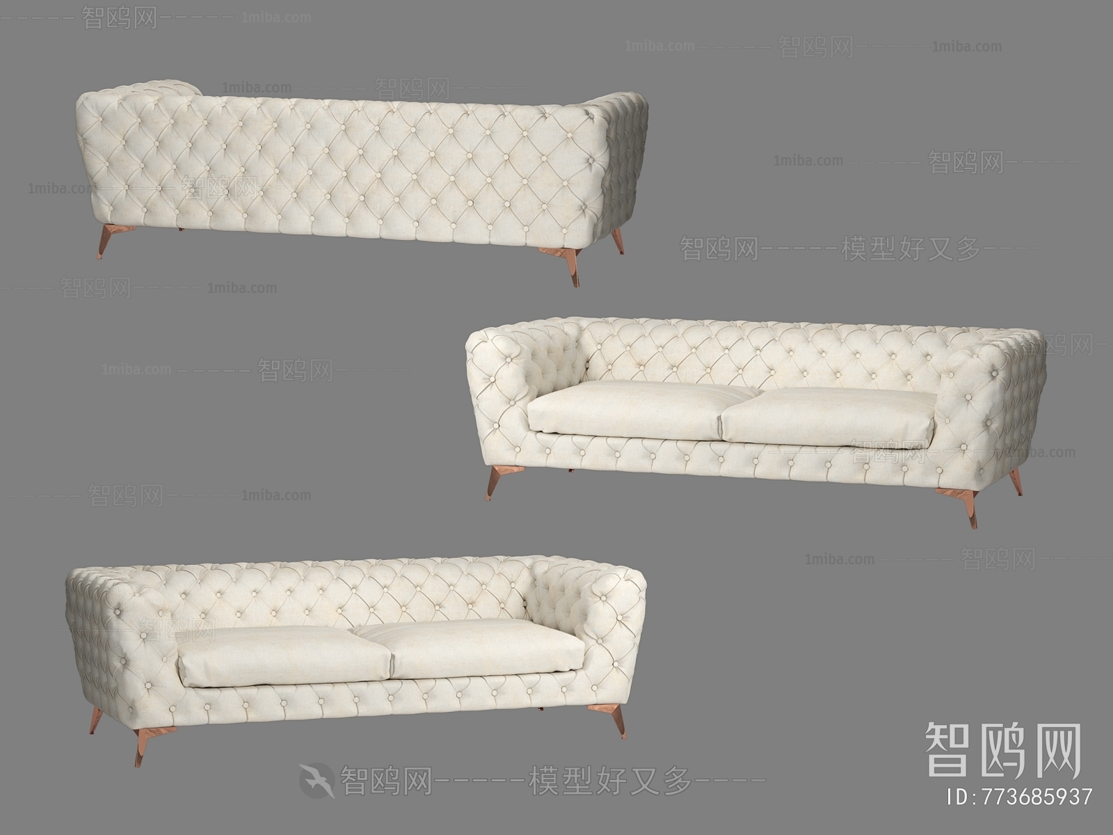 Simple European Style A Sofa For Two