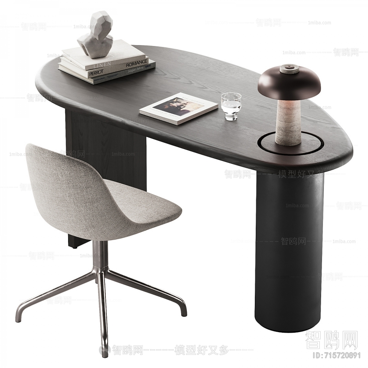 现代异形办公桌椅