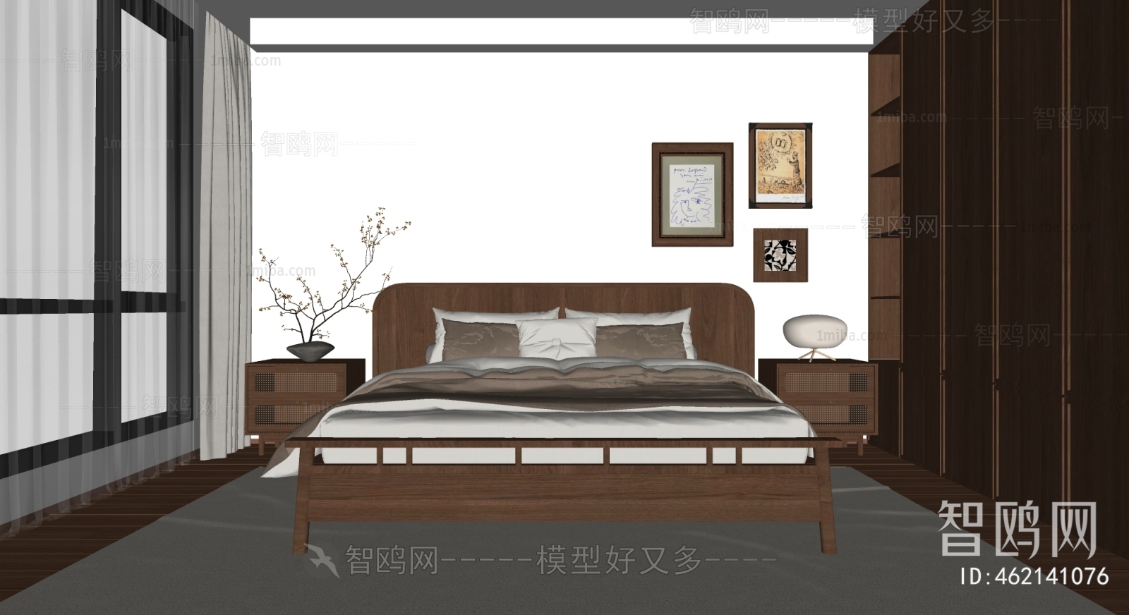 Wabi-sabi Style Bedroom