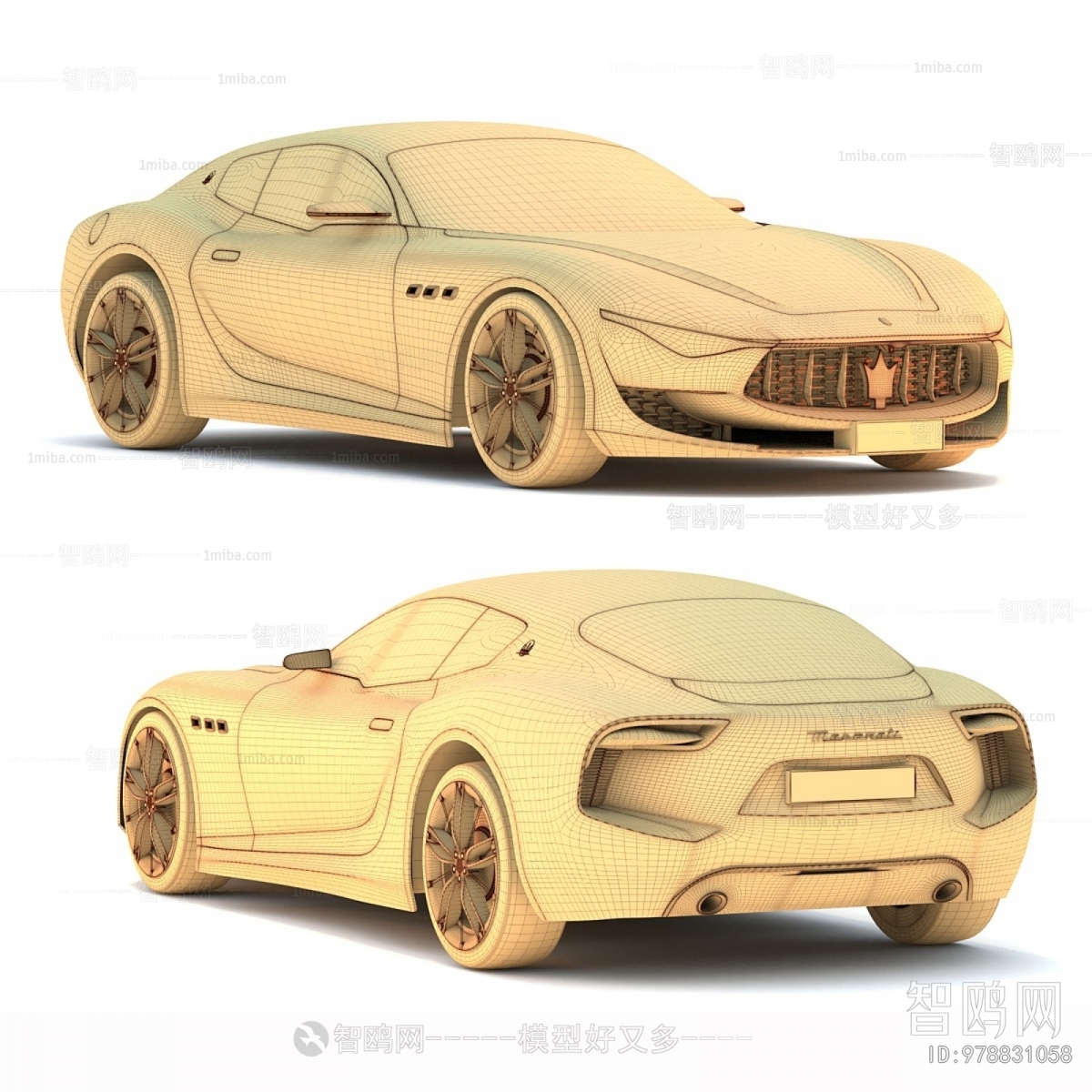 现代玛莎拉蒂汽车3D模型下载