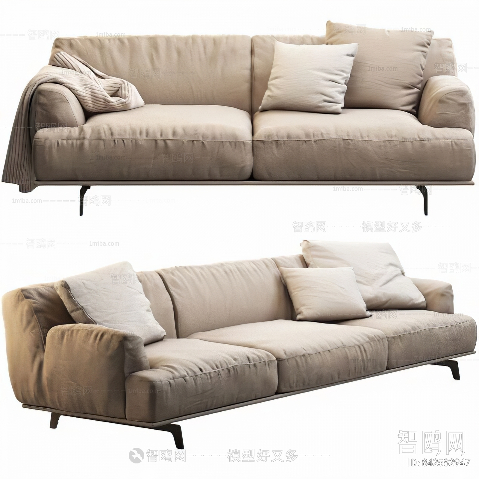 Modern Multi Person Sofa