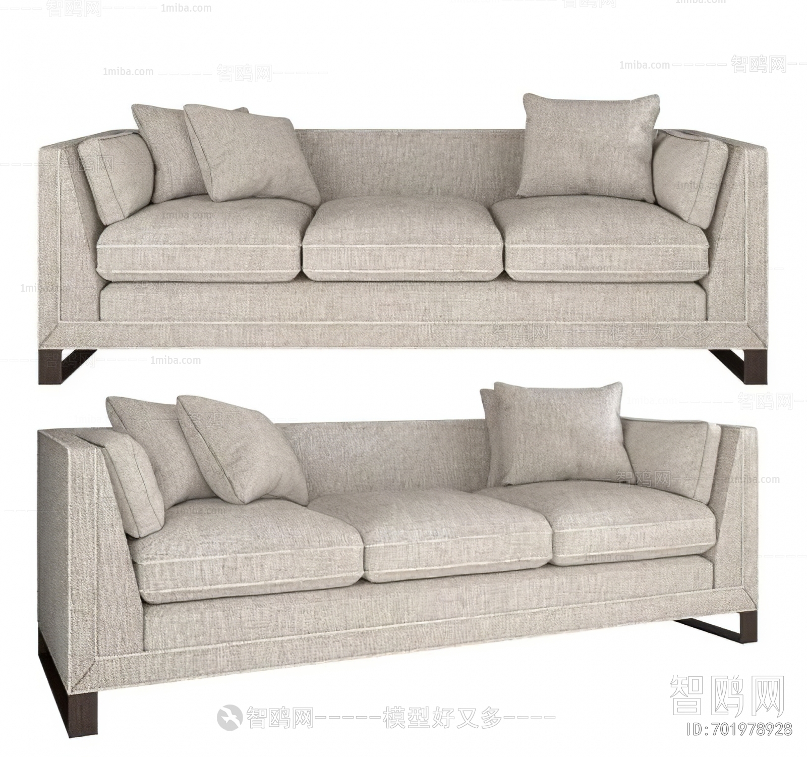 Modern Three-seat Sofa