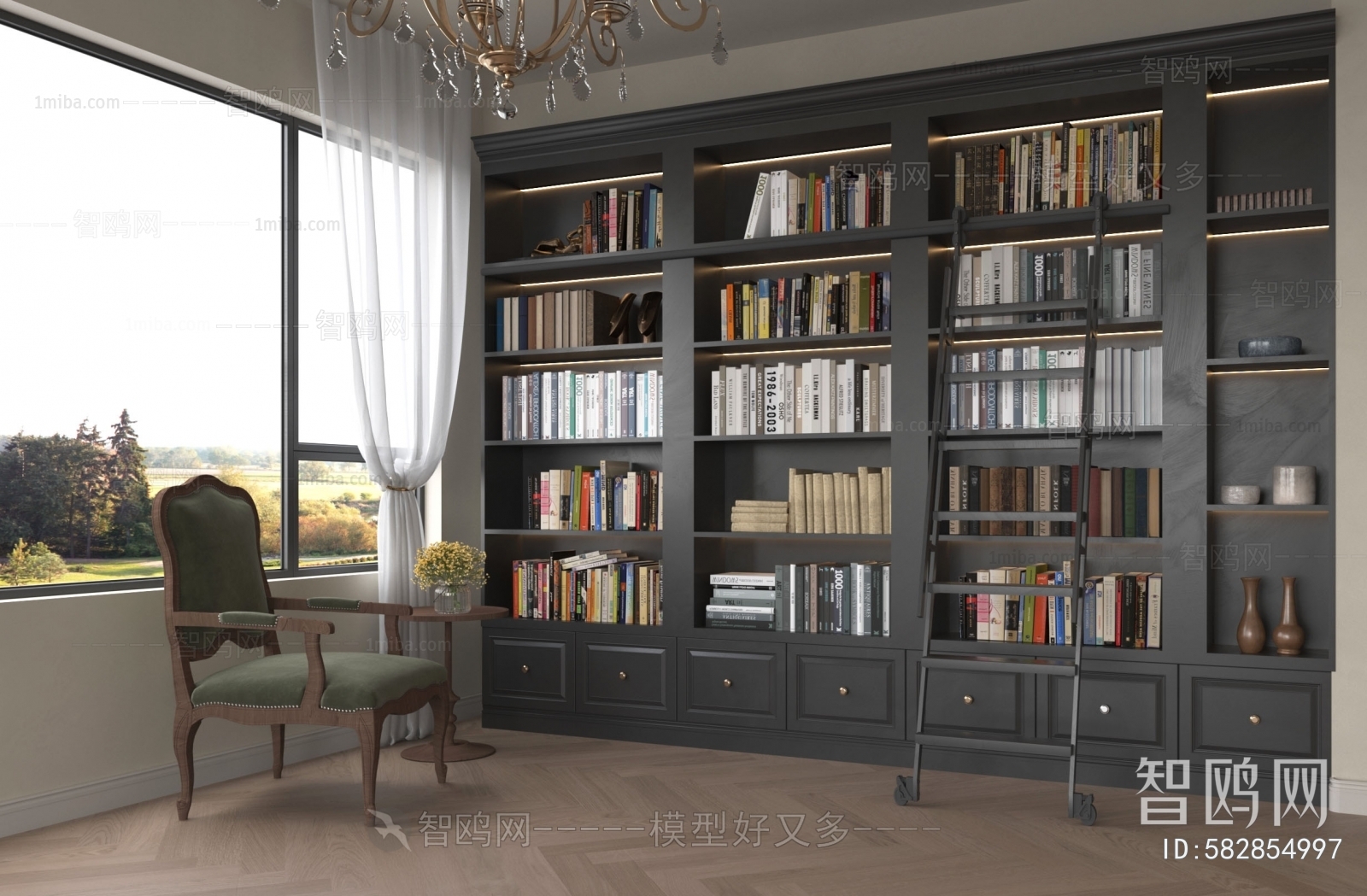 French Style Bookcase