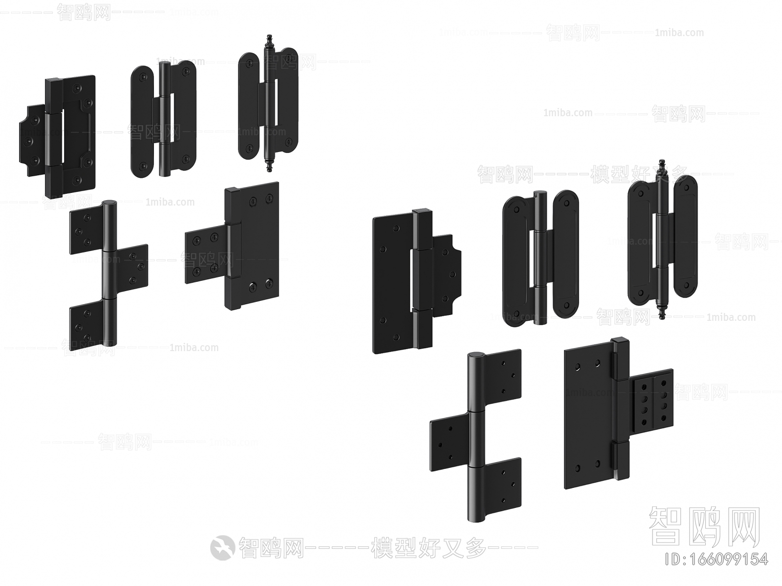 现代黑色合页