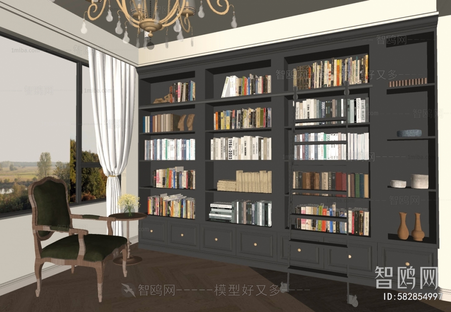 French Style Bookcase