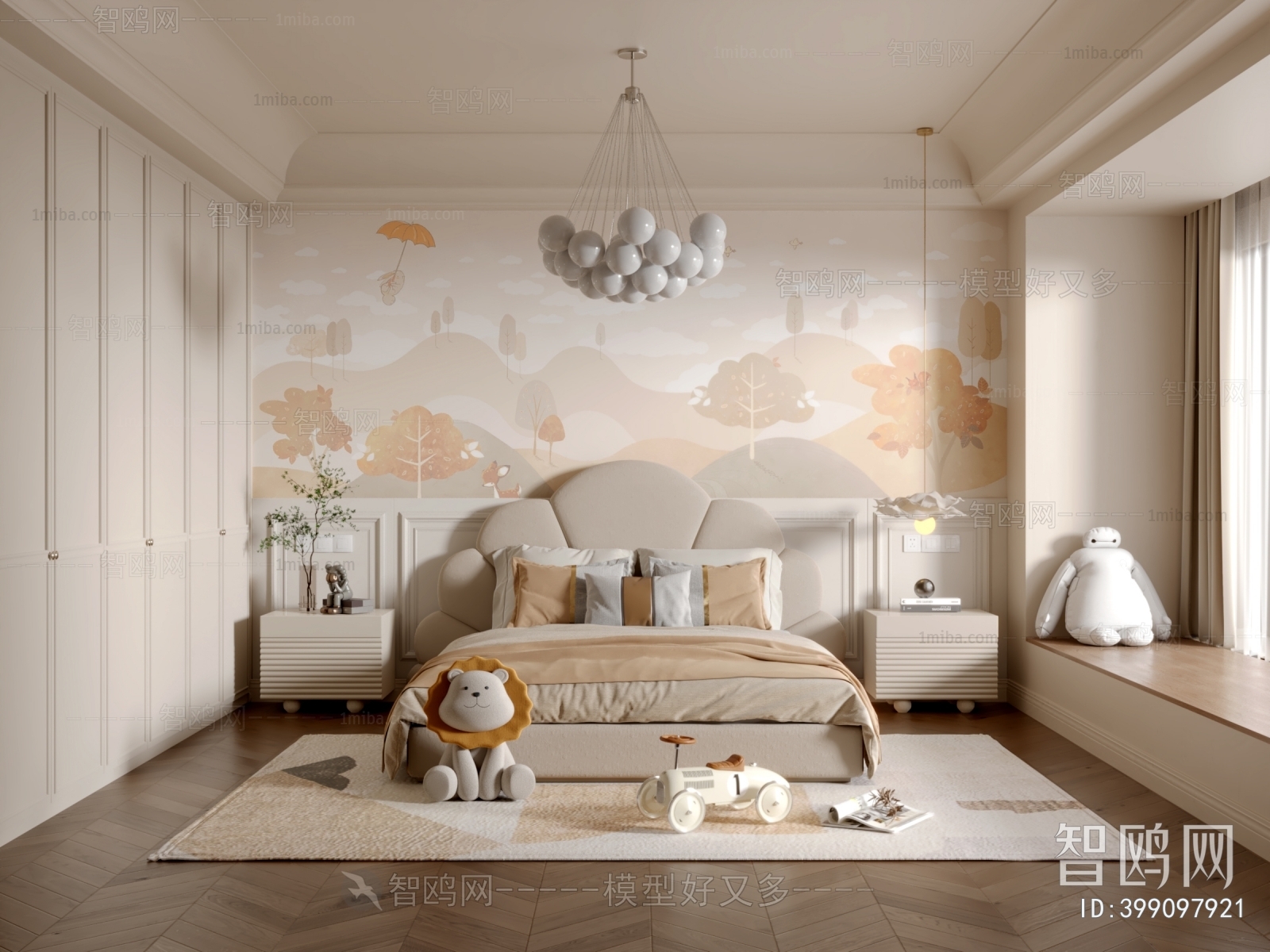 Simple European Style Children's Room