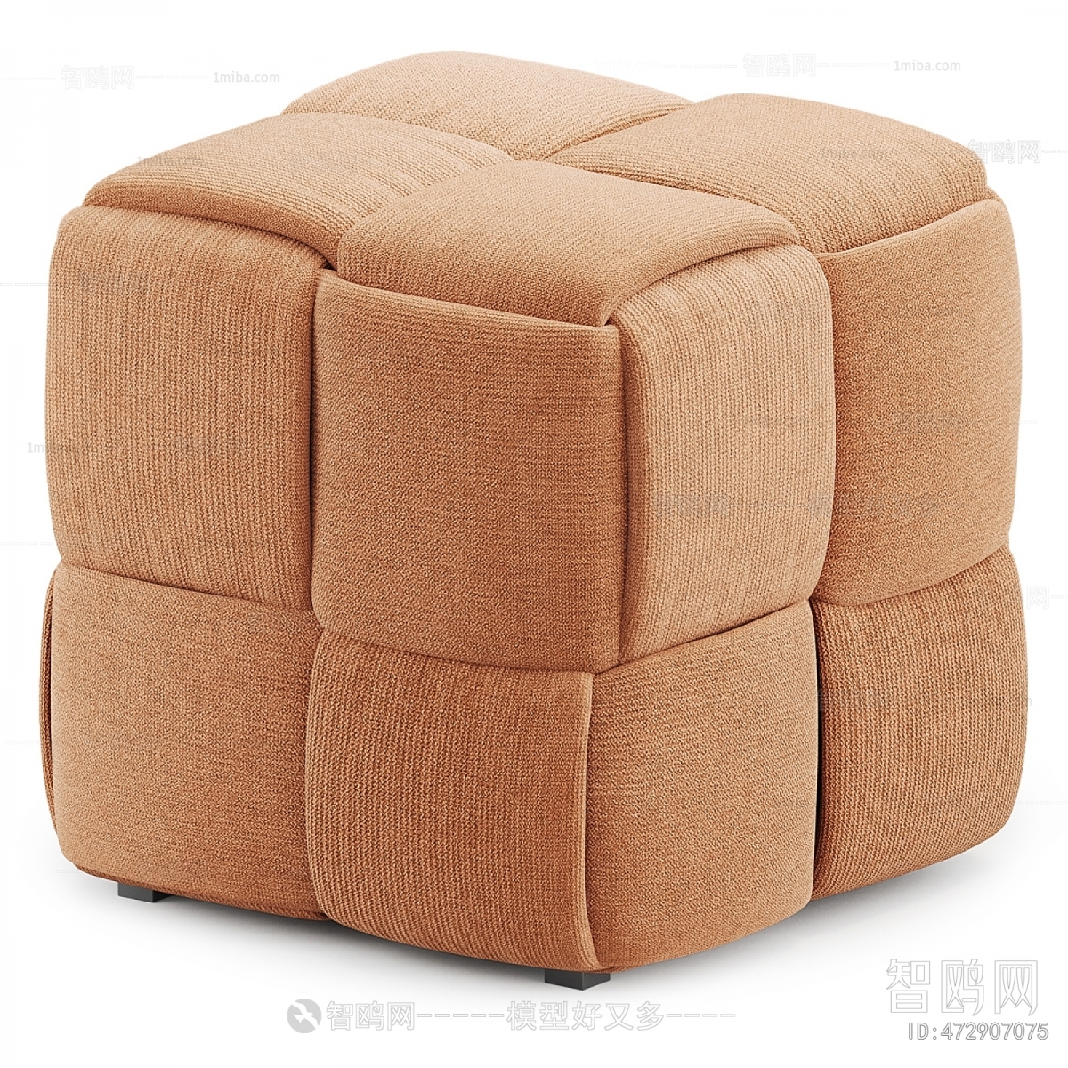 Pouf CLAUM 现代方形矮凳