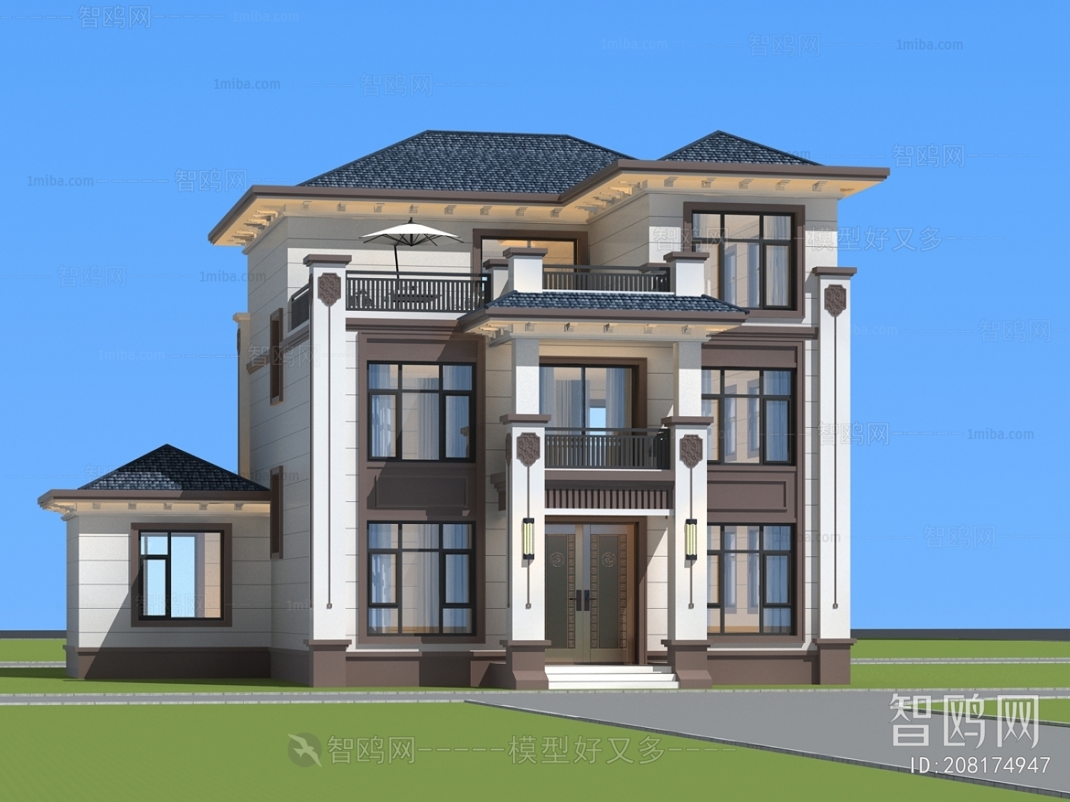 New Chinese Style Detached Villa