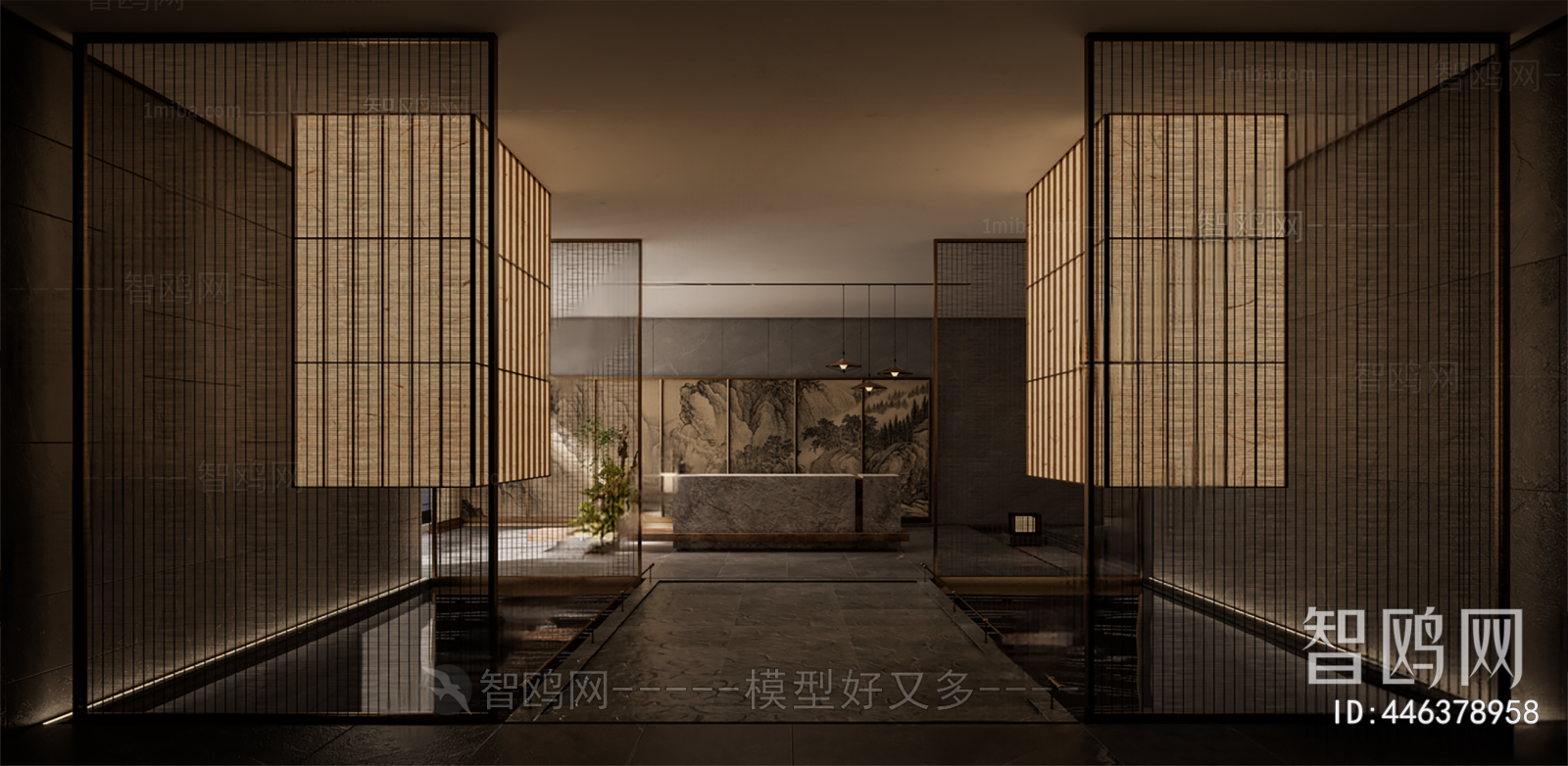 New Chinese Style Lobby Hall