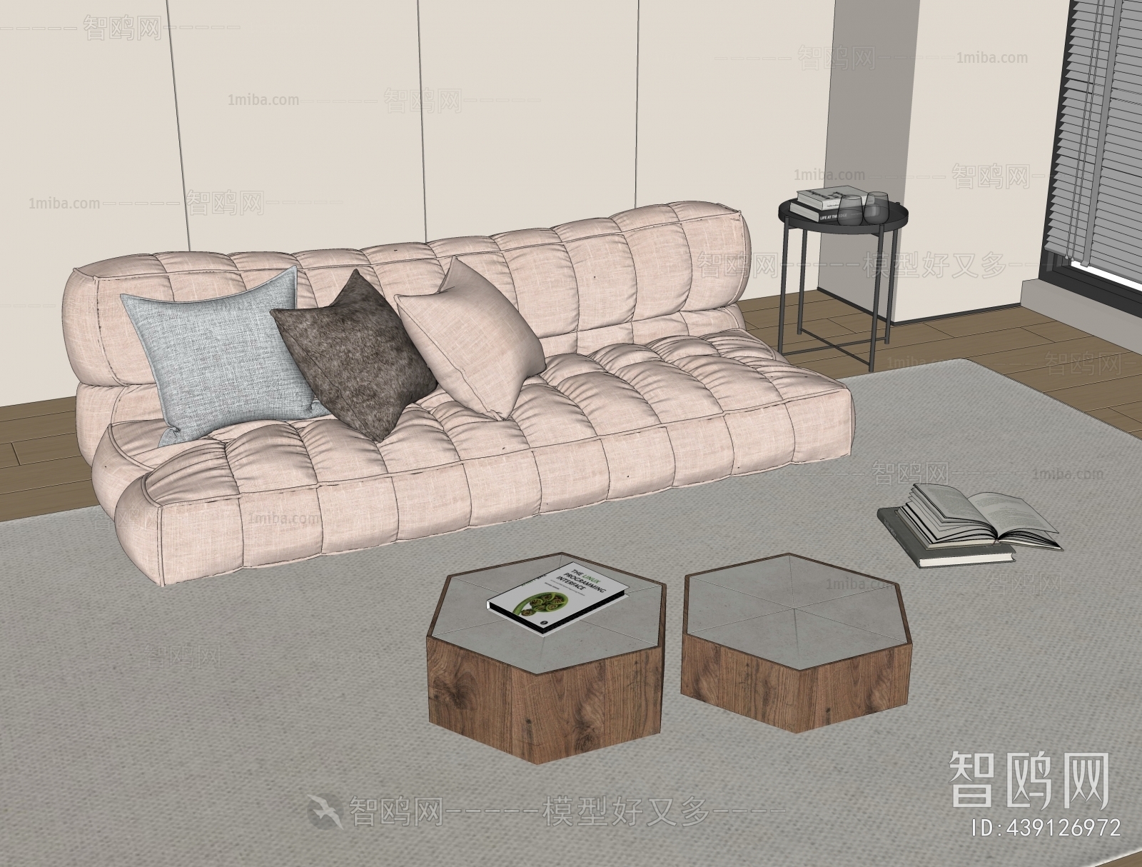 Wabi-sabi Style Multi Person Sofa