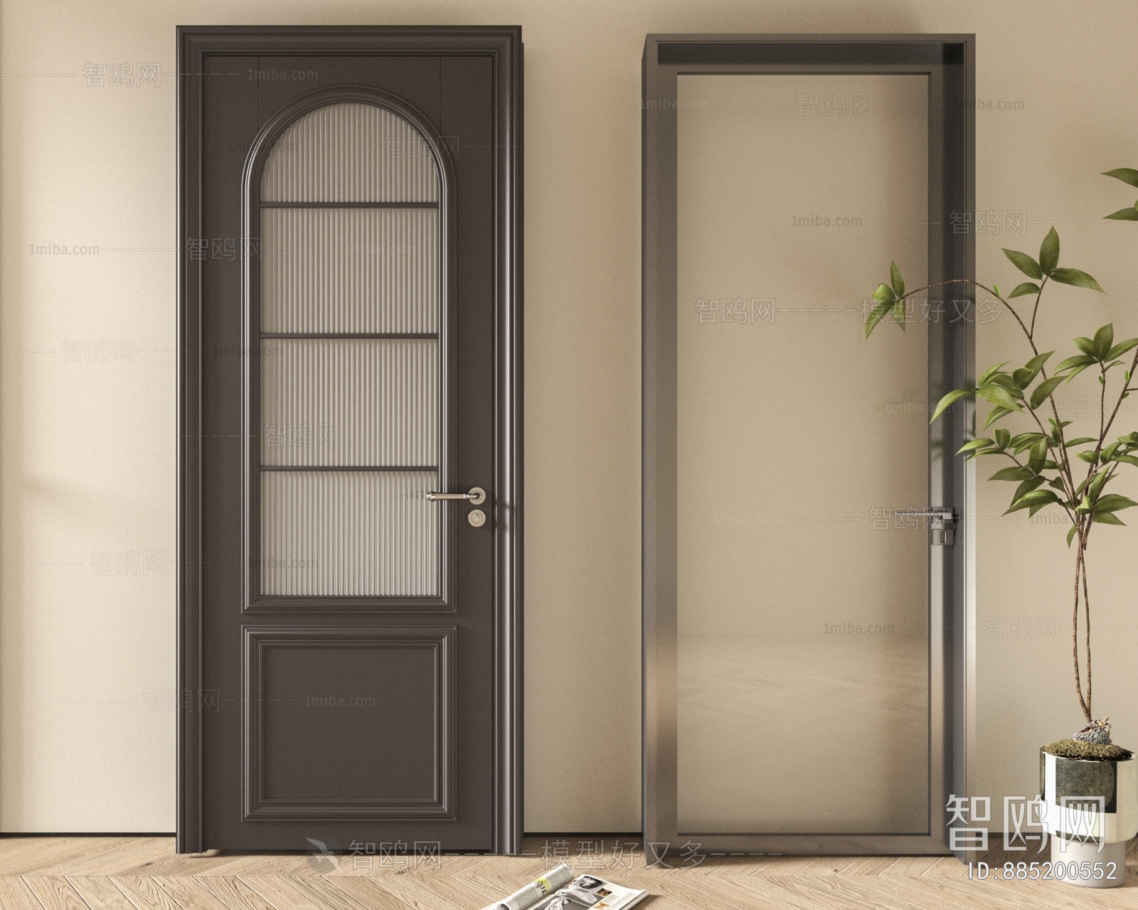 Modern Single Door