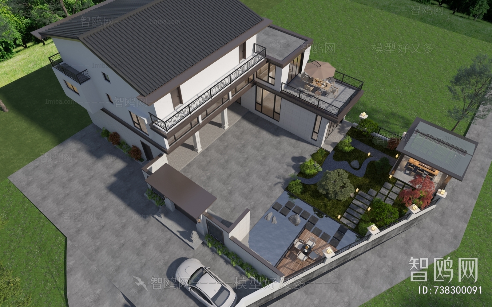 New Chinese Style Detached Villa