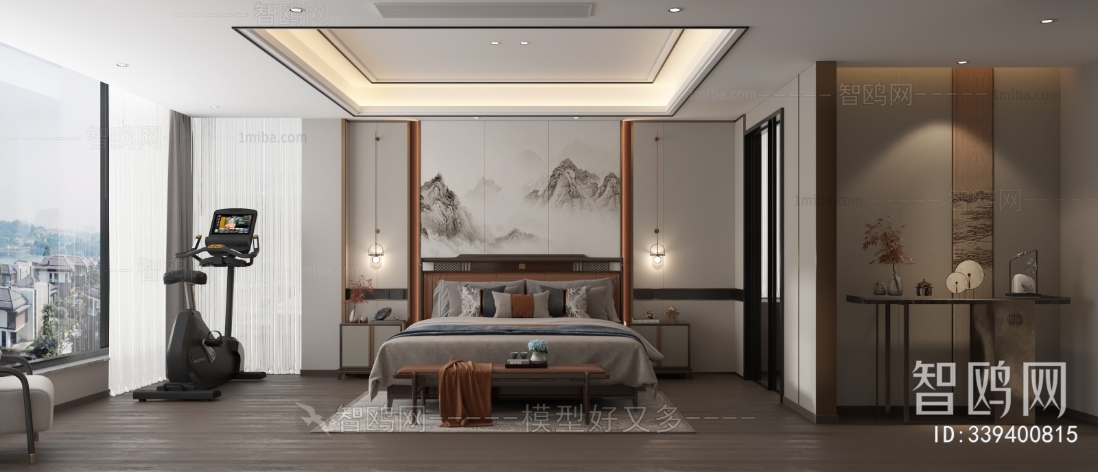 New Chinese Style Bedroom