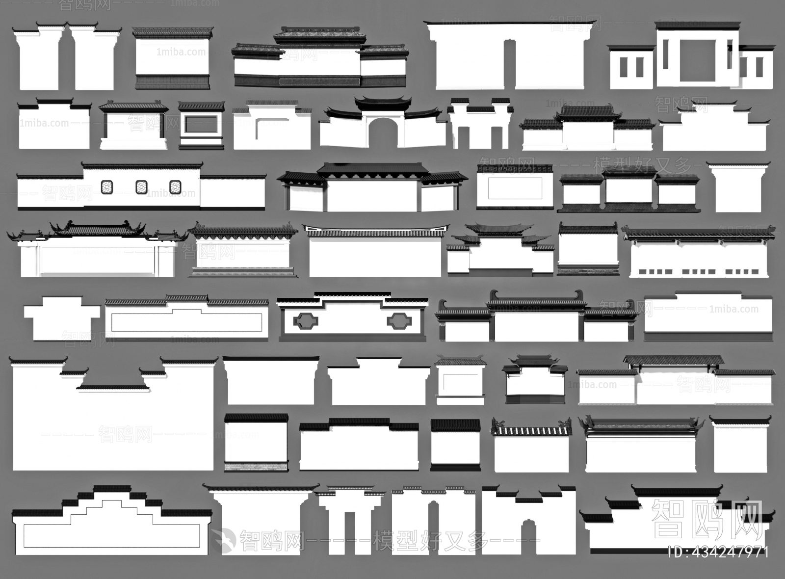 Chinese Style Building Component