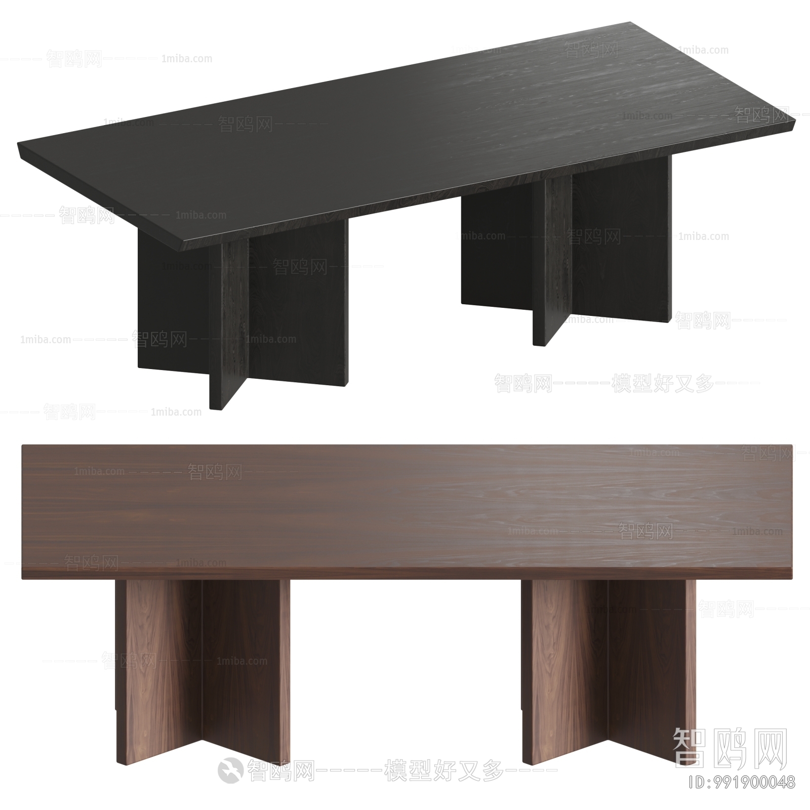 现代实木餐桌