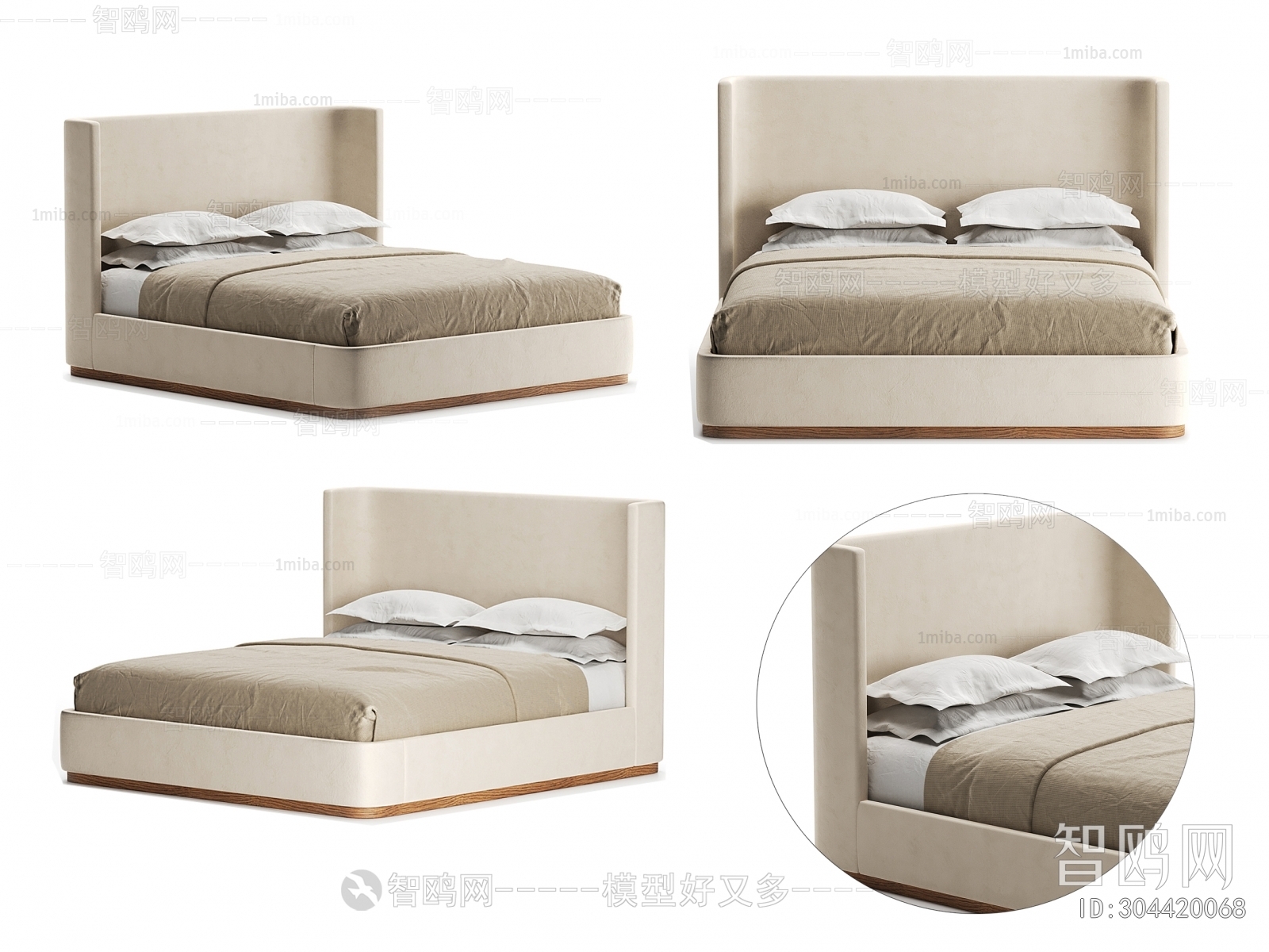 Nordic Style Double Bed