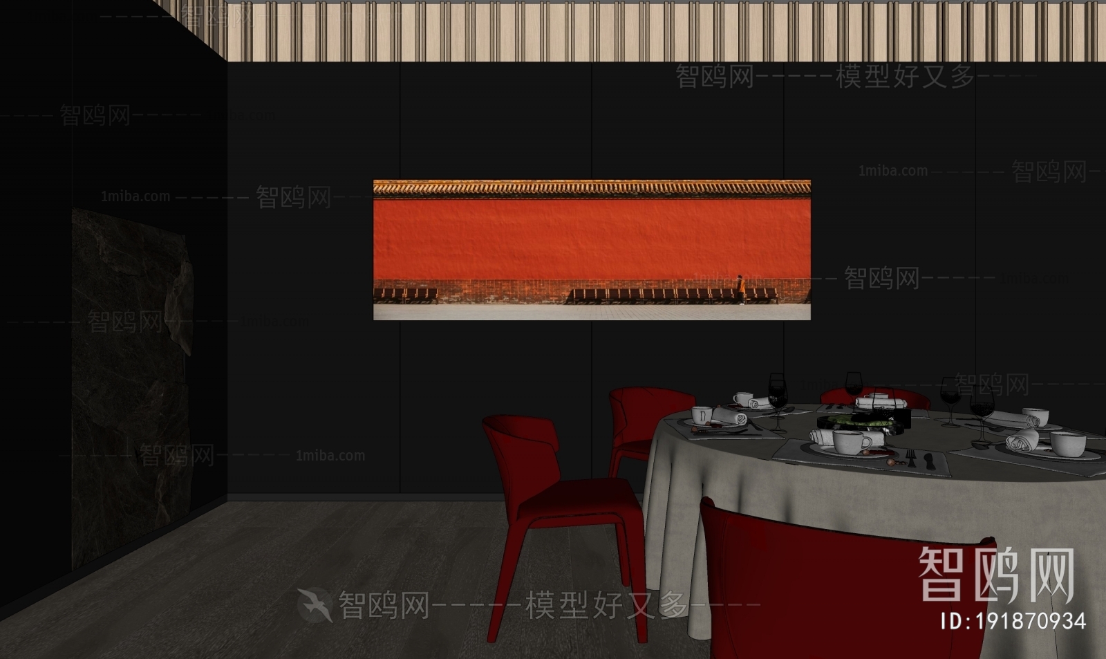 新中式餐厅包厢
